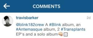 Travis Barker confirms that blink-182 will release a new album in 2016