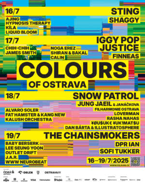 Czechia's Colours Of Ostrava Festival announces Iggy Pop, Justice, and Sting as 2025 headliners
