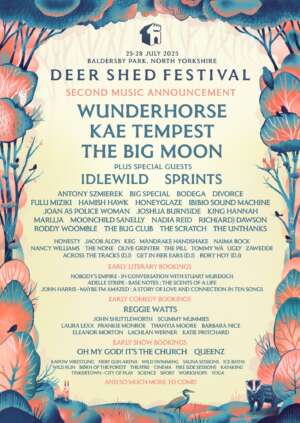 The Big Moon and Kae Tempest join Wunderhorse as headliners of Deer Shed Festival 2025