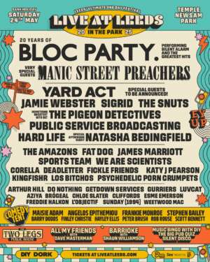 Live at Leeds In The Park announce full 2025 lineup, including Manic Street Preachers, Sports Team, and Katy J Pearson