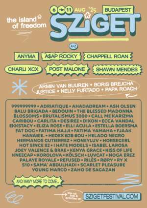 Sziget Festival adds A$AP Rocky, Shawn Mendes, Caribou and more to 2025 lineup