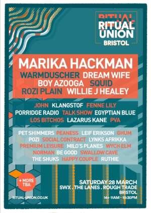 Dream Wife, Warmduscher, Egyptian Blue and more added to Ritual Union Bristol lineup