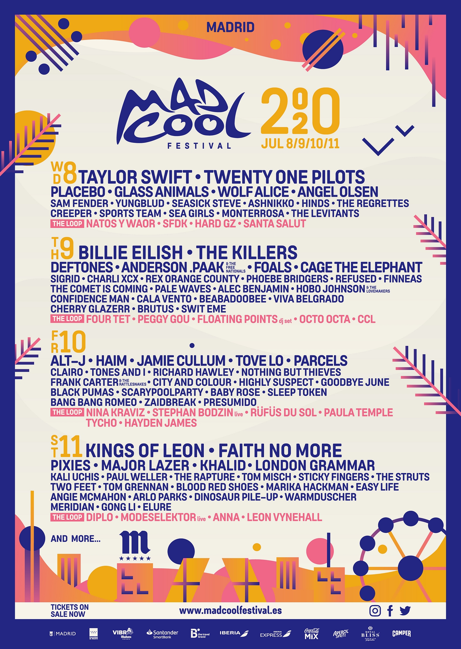 Glass Animals, Placebo and more added to Mad Cool 2020 lineup