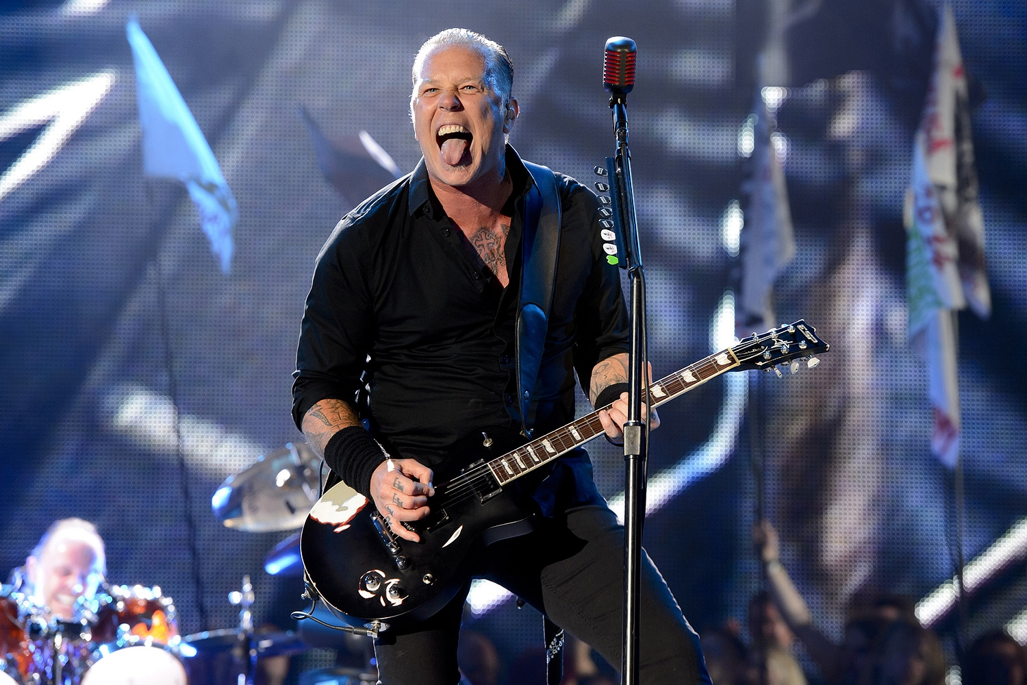 Metallica (heavy) rock their headline set at Glastonbury