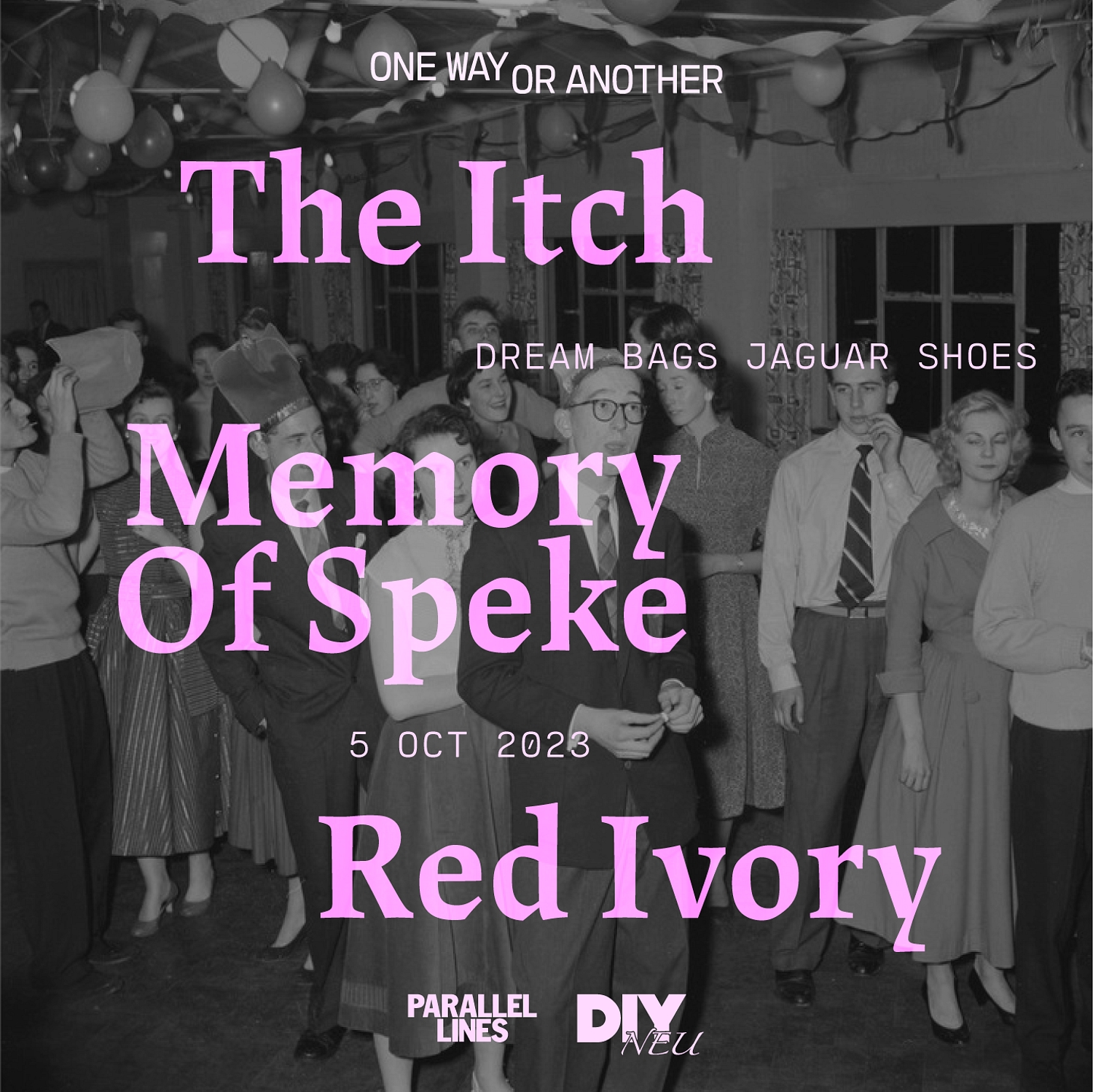 The Itch, Memory Of Speke & Red Ivory to play first edition of One Way or Another