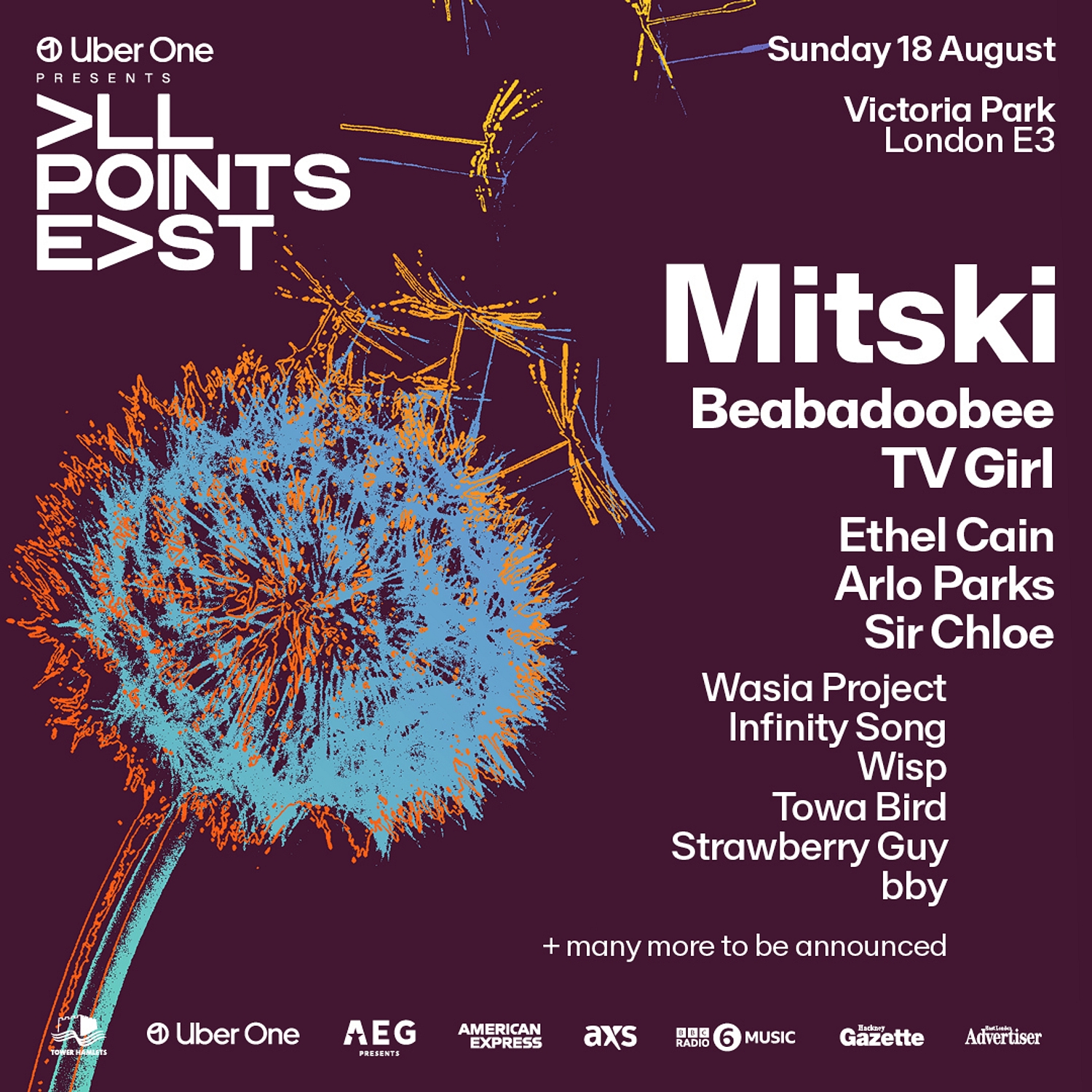 Mitski announced as final headliner for All Points East 2024