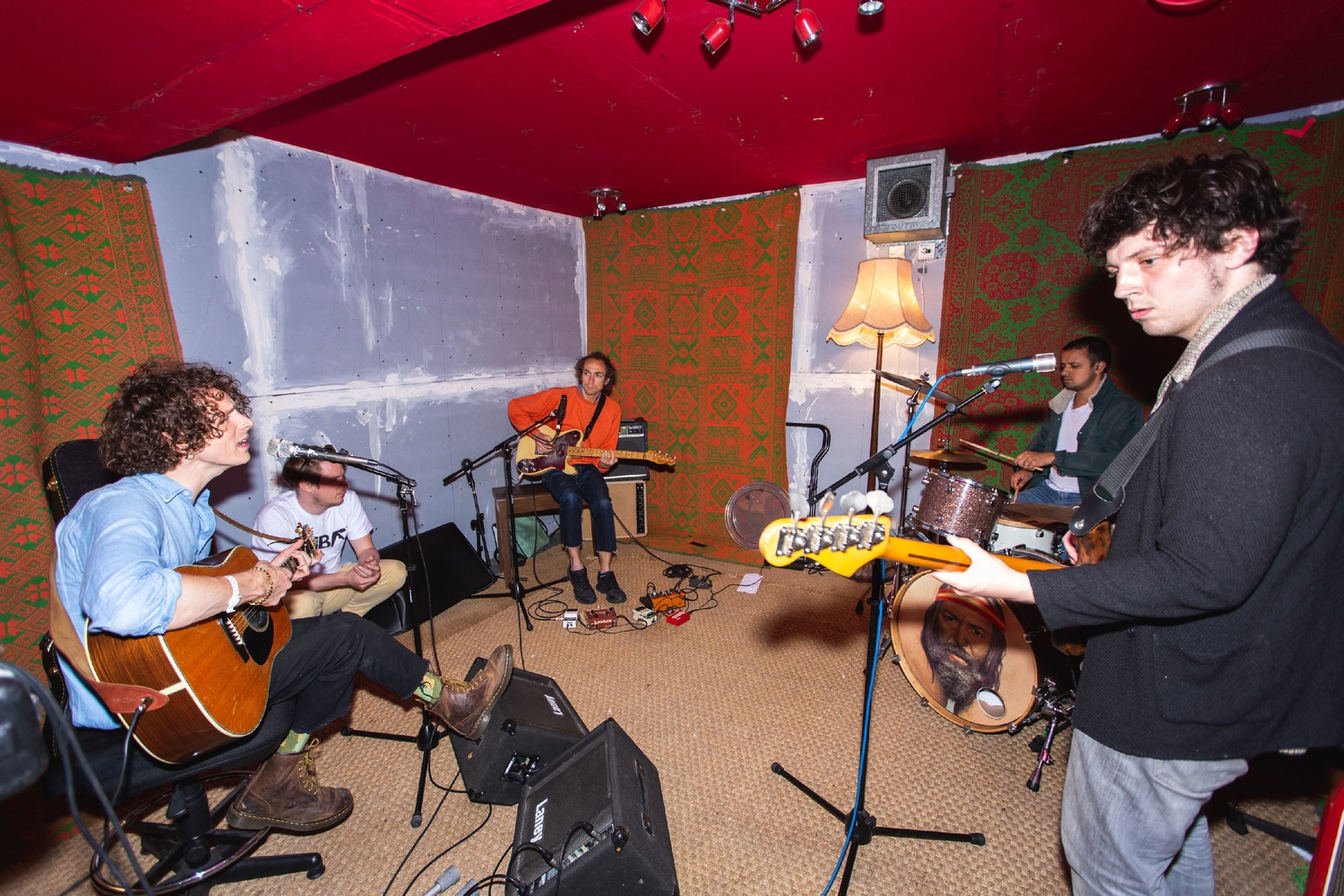 In the studio with Mystery Jets