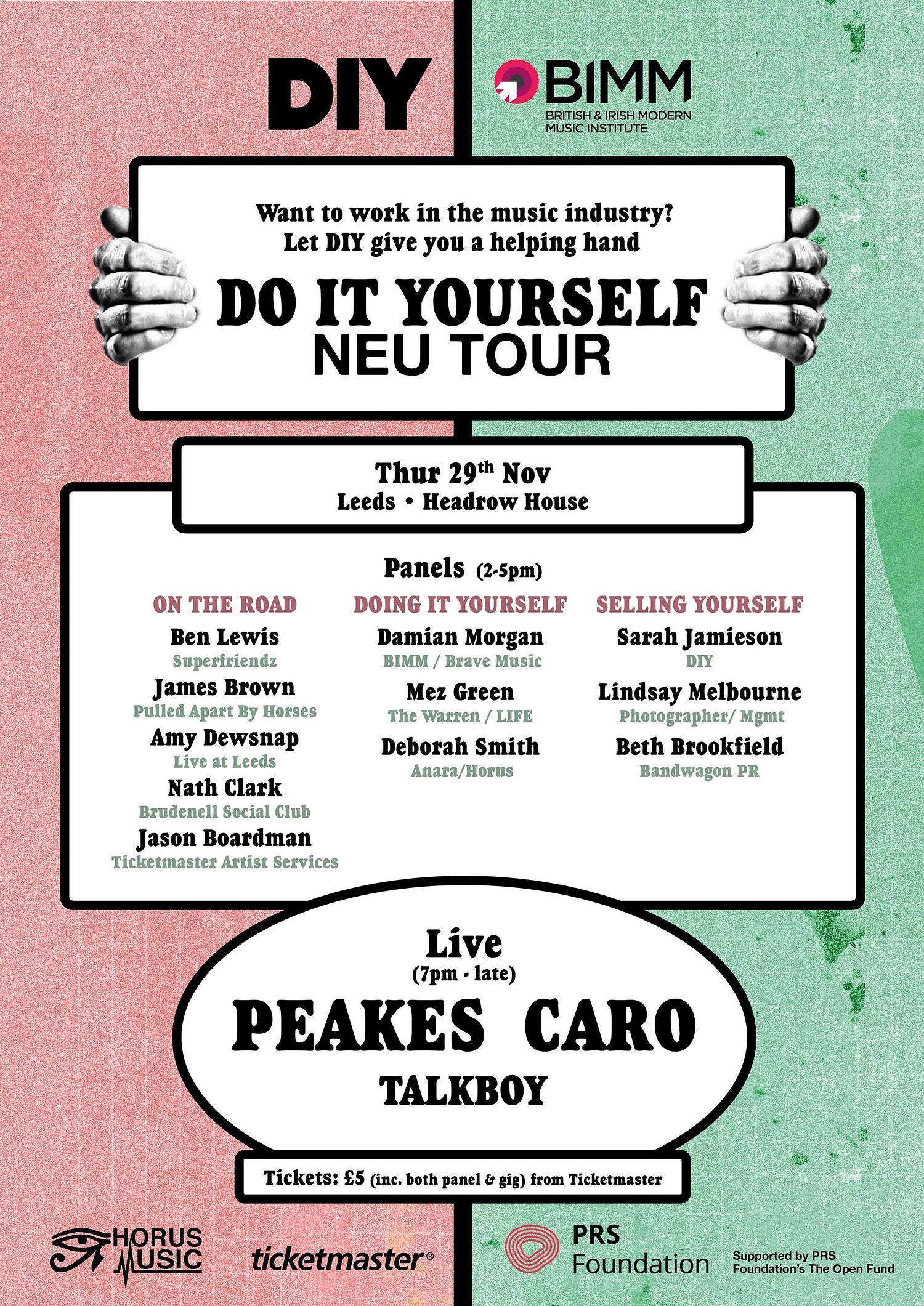 Peace, Pulled Apart by Horses, Dirty Hit, Live at Leeds and lots more to speak at DIY's Do It Yourself Neu Tour!