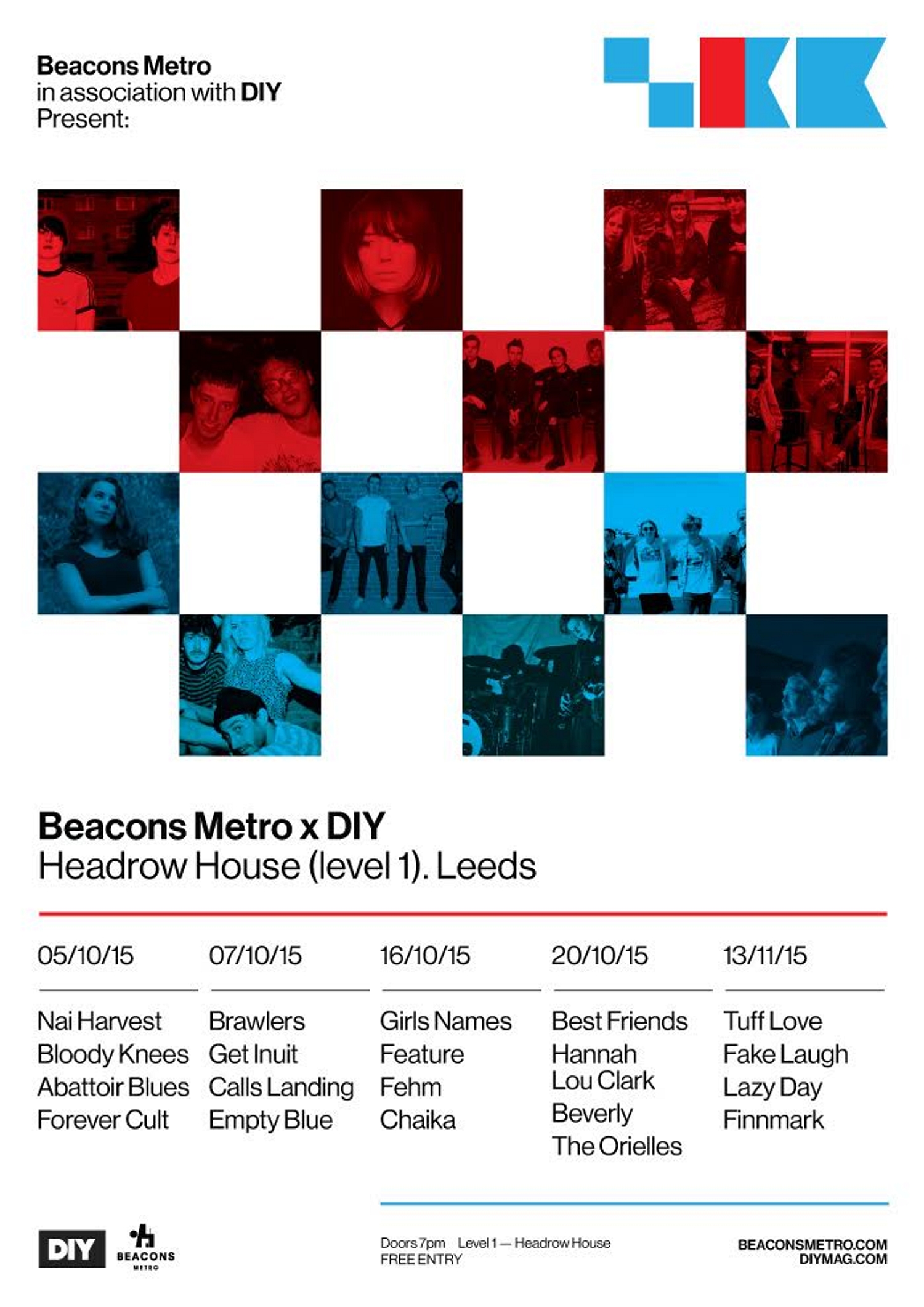 DIY Presents teams up with Beacons Metro for five Leeds shows, feat. Nai Harvest, Best Friends & more