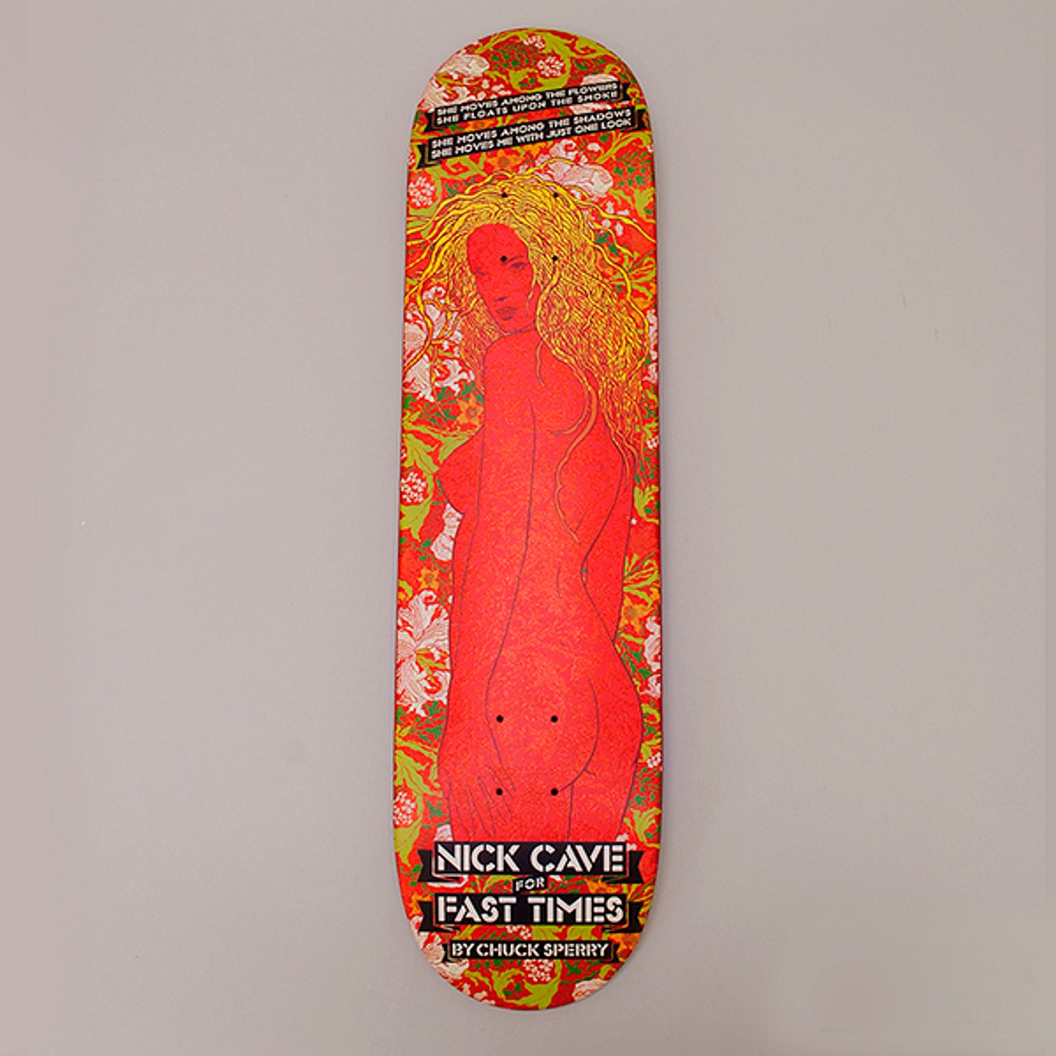 Nick Cave designs his own skateboard
