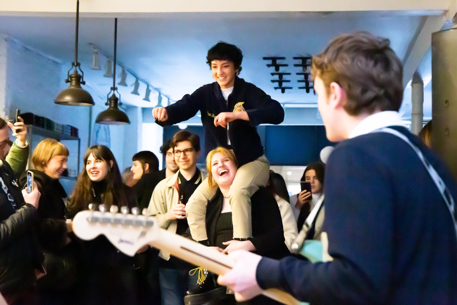 John Eatherly and The Orielles strip it back at DIY x Fred Perry's New York in-store shows