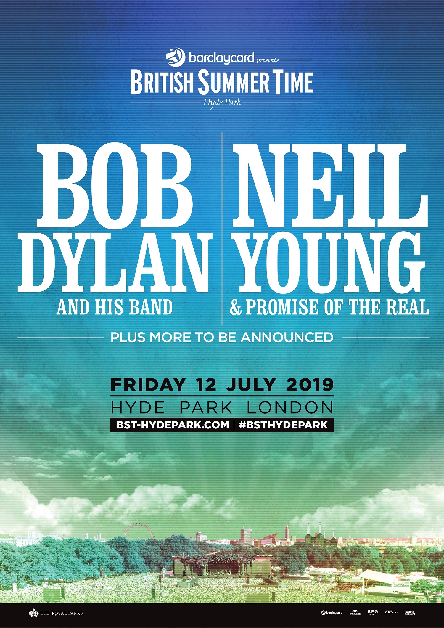 Bob Dylan and Neil Young announced for BST Hyde Park