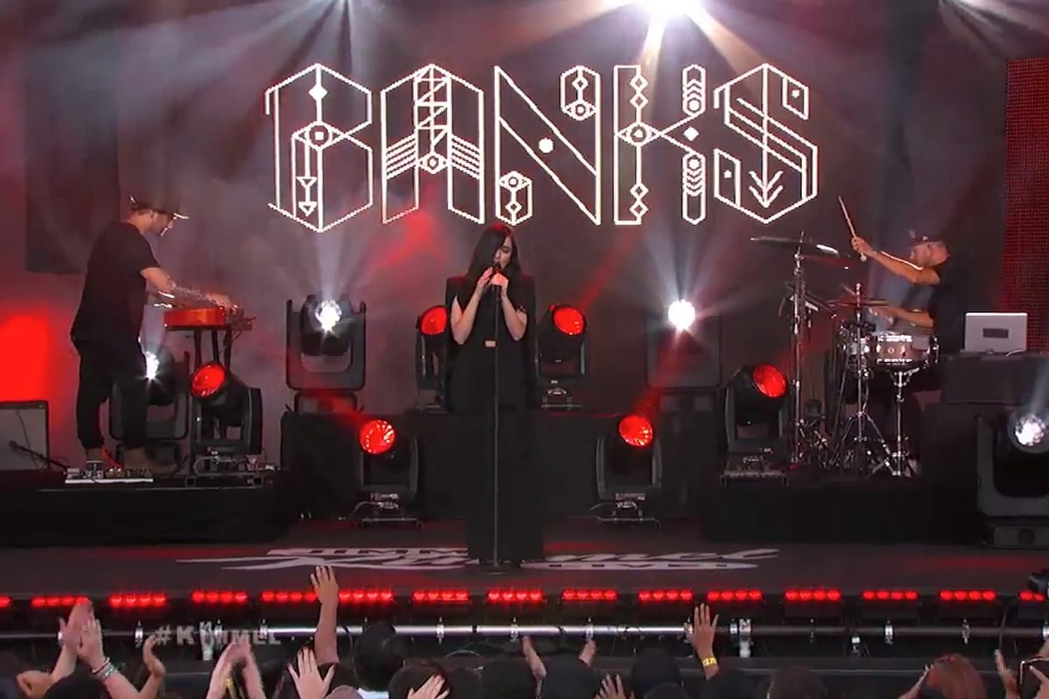 Watch BANKS make her television debut on Kimmel