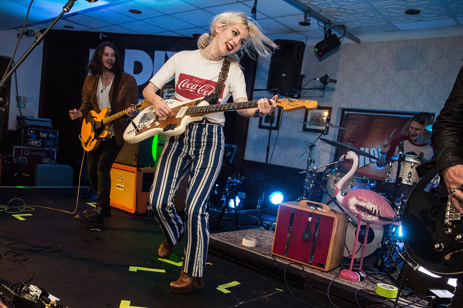 Black Honey bring flamingos and trolley-chaos to DIY's Great Escape stage