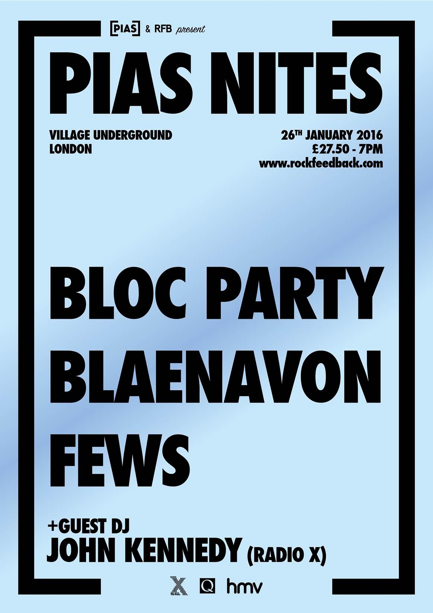 Bloc Party, TOY and Oscar to play [PIAS] Nites 2016