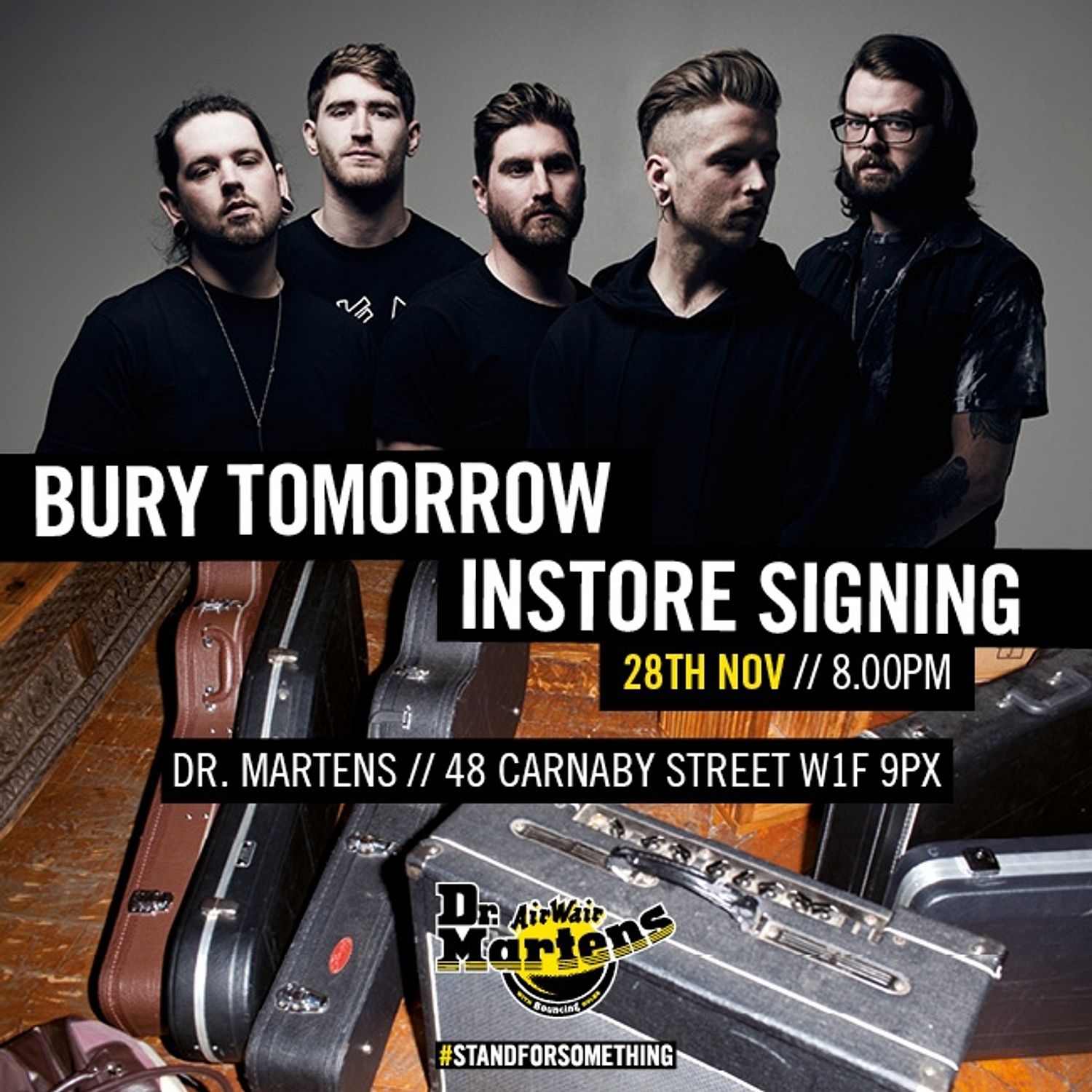 Bury Tomorrow set for in-store signing at Dr. Martens' London store this weekend