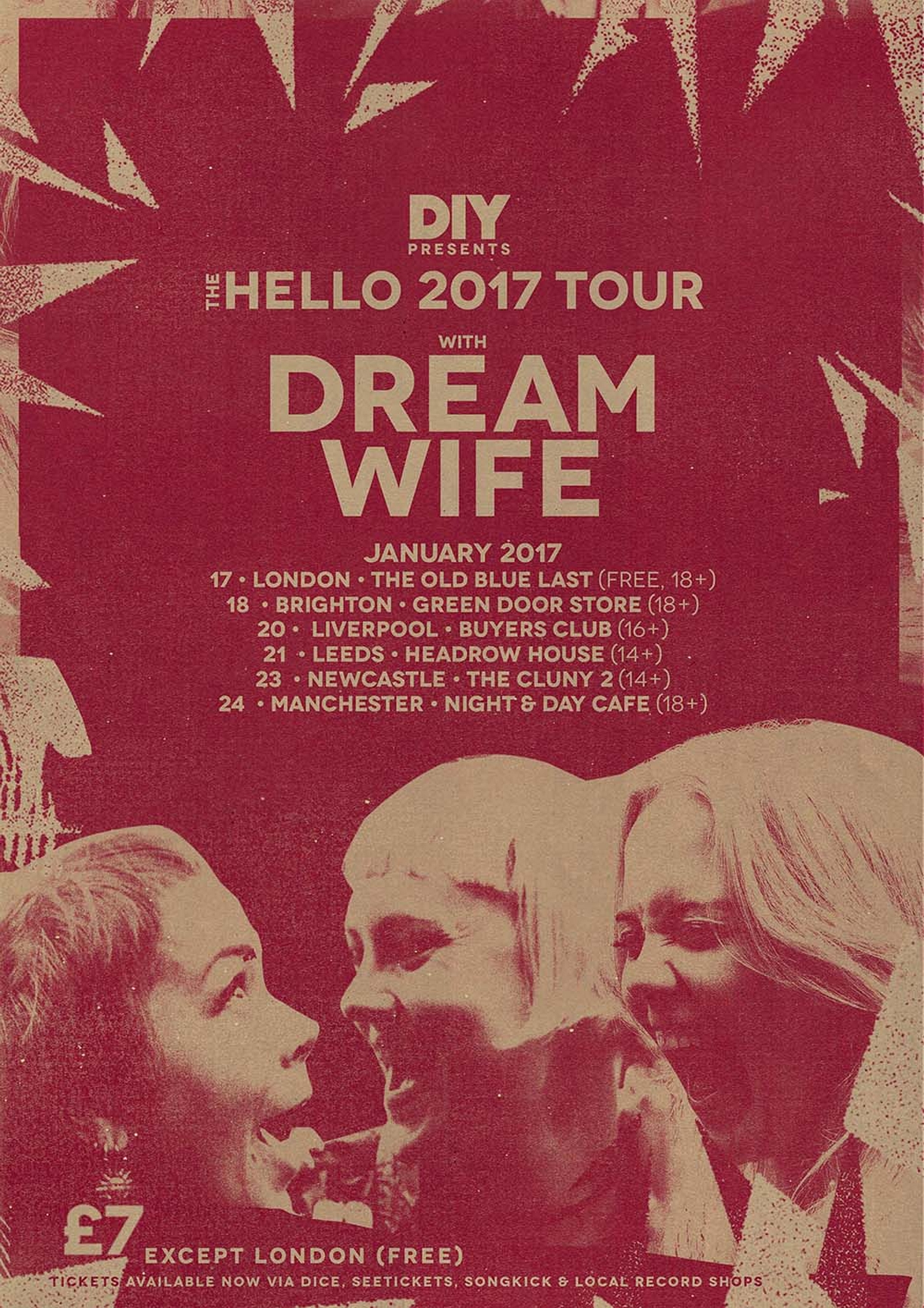 Dream Wife’s Hello 2017 tour tickets are on sale now!
