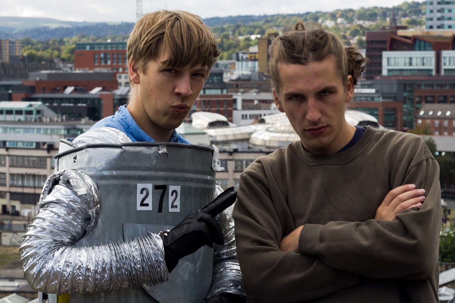 Eoin from Drenge sightsees around Sheffield as a robot in ‘Outside’ video