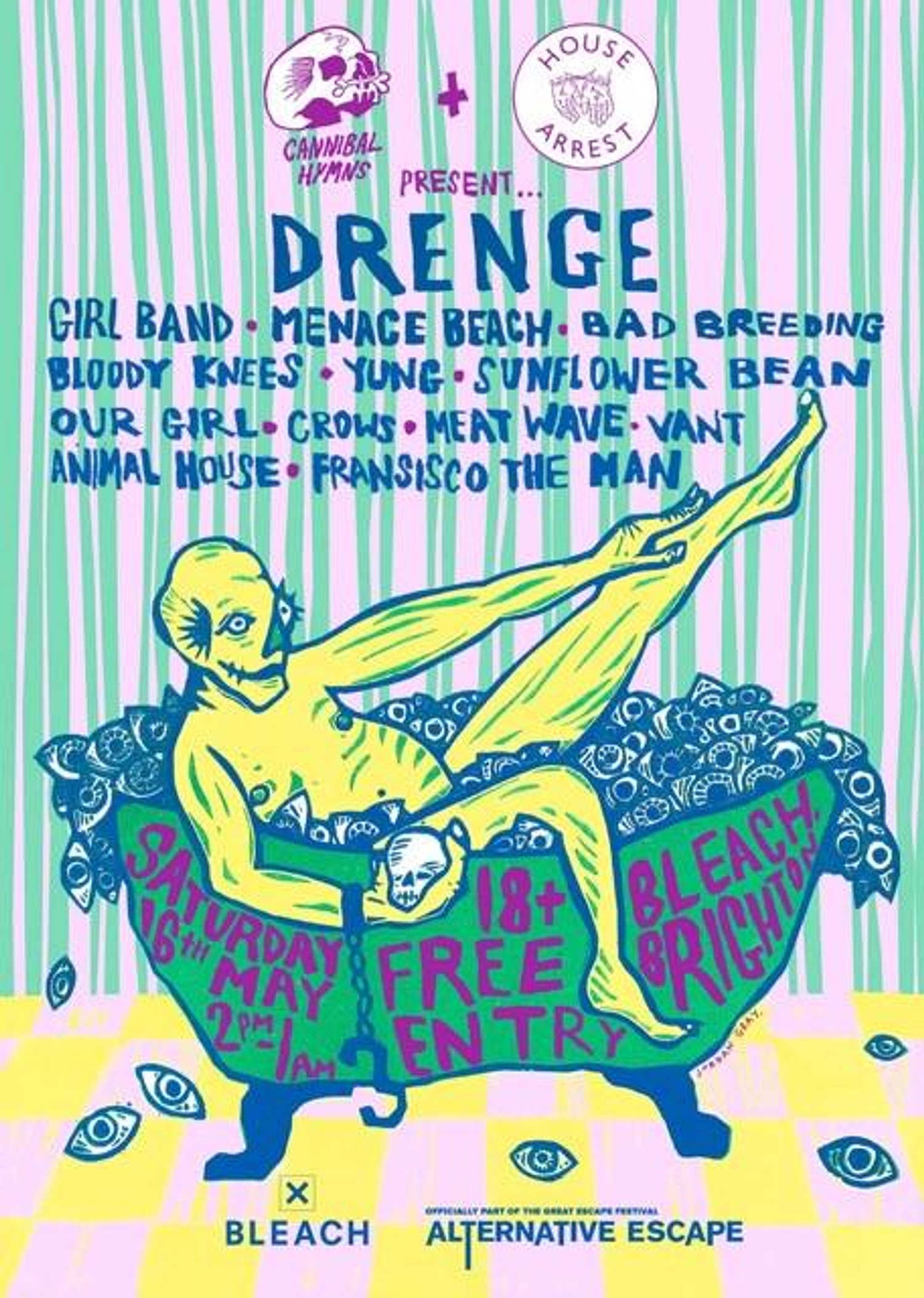 Drenge and Girl Band added to free Alt Escape show
