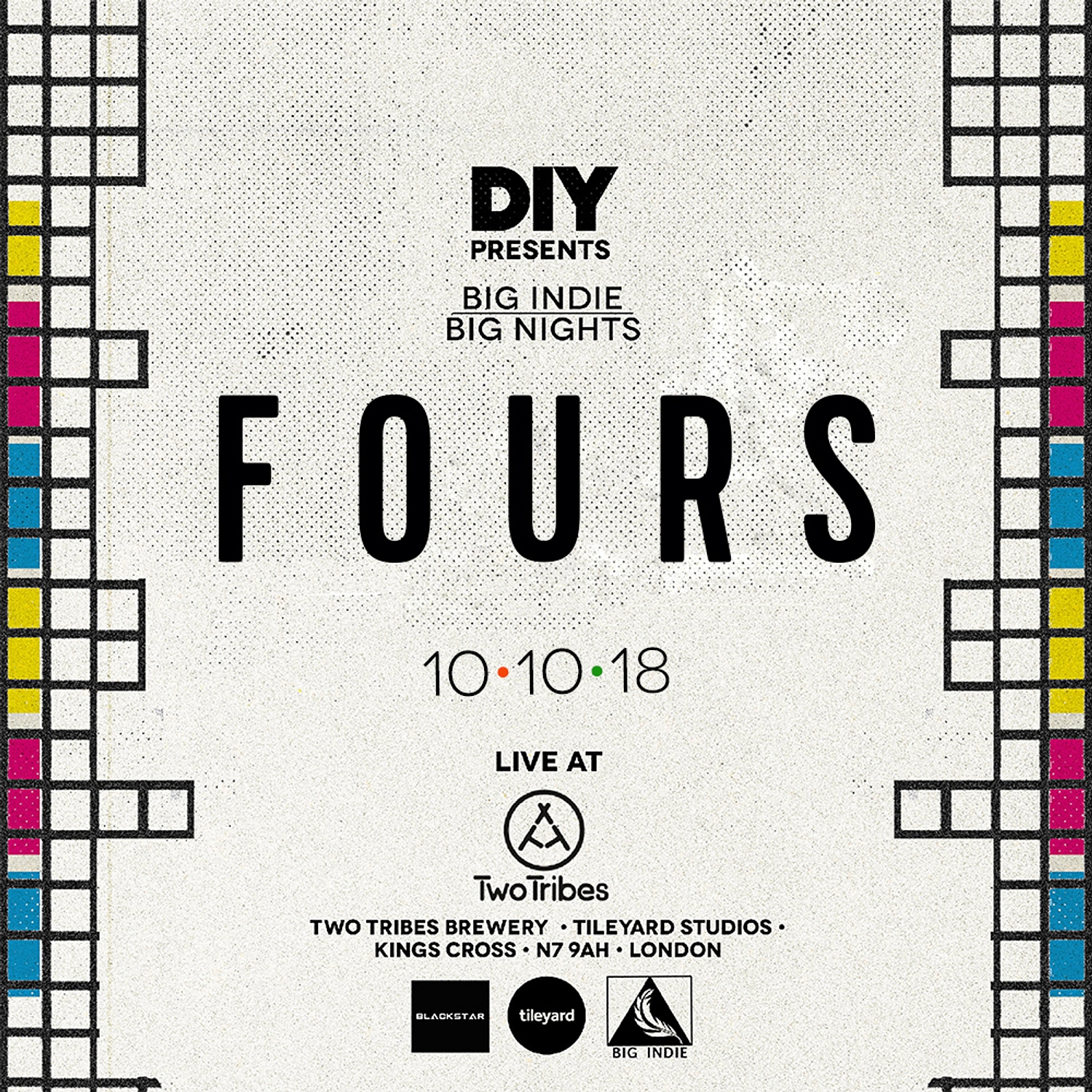 London quartet FOURS to play Big Indie Big Nights