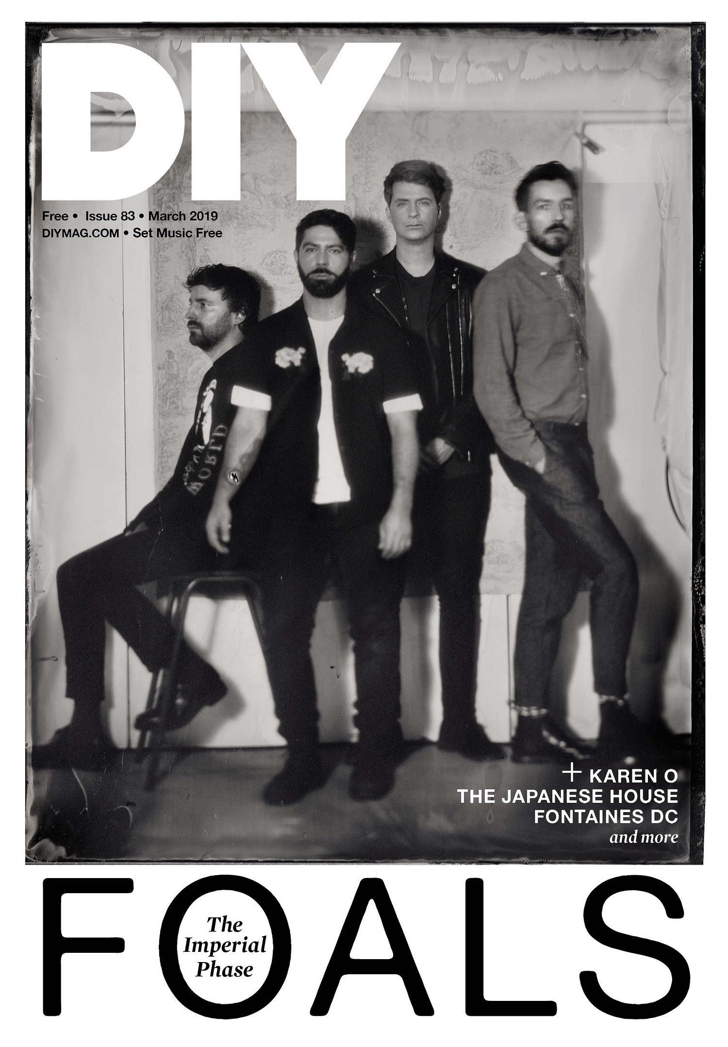 Foals are on the cover of the new issue of DIY!
