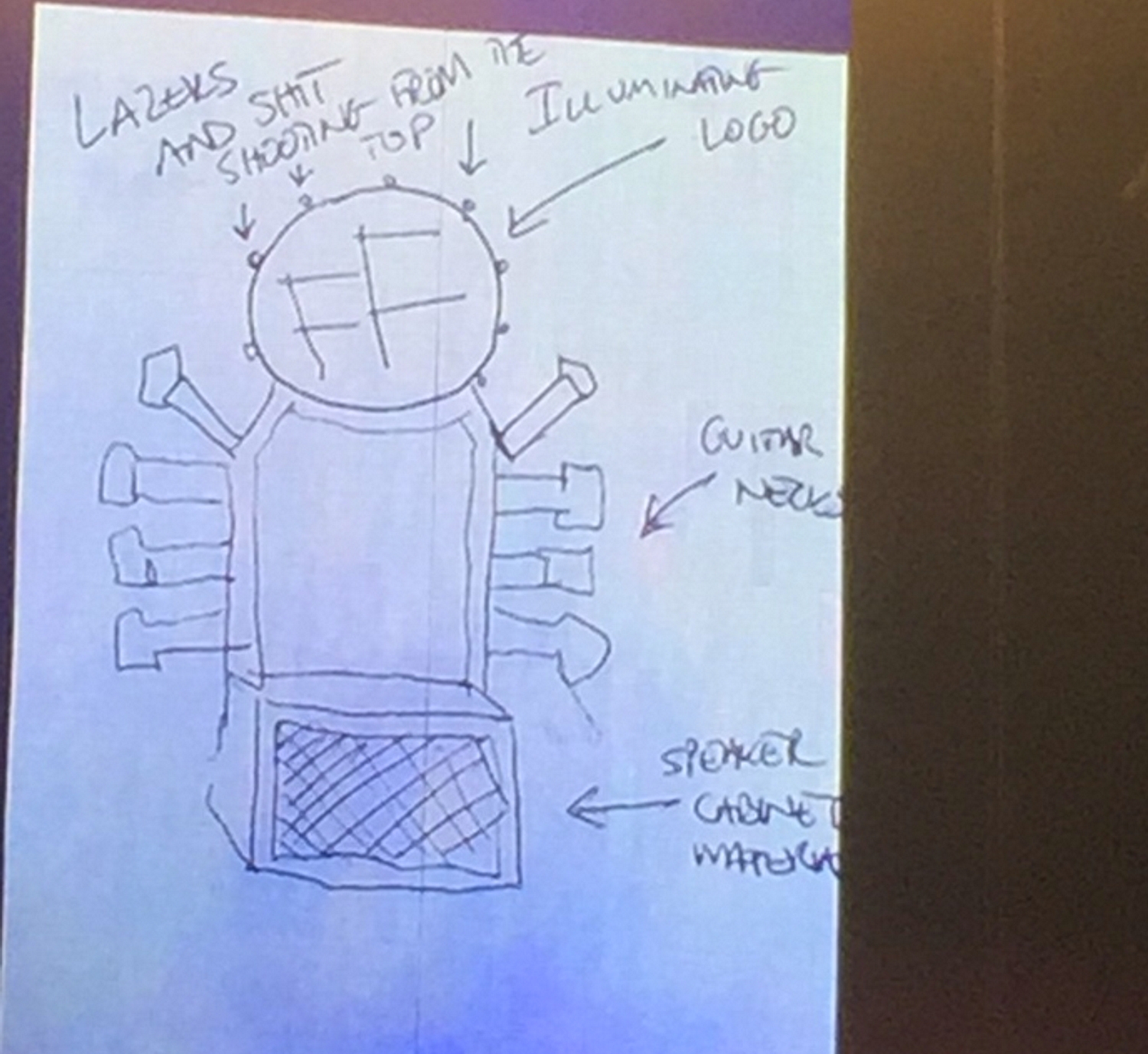 Dave Grohl designed his Foo Fighters throne while high