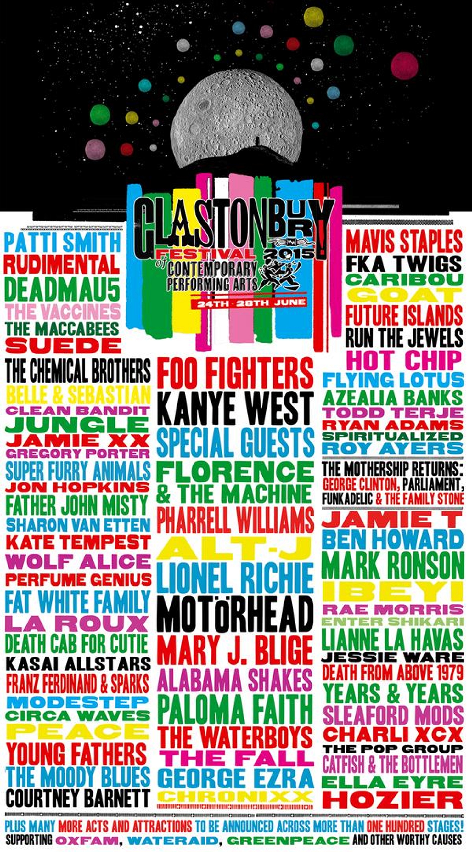 Glastonbury Festival announces Florence + The Machine, Alt-J, Caribou & more