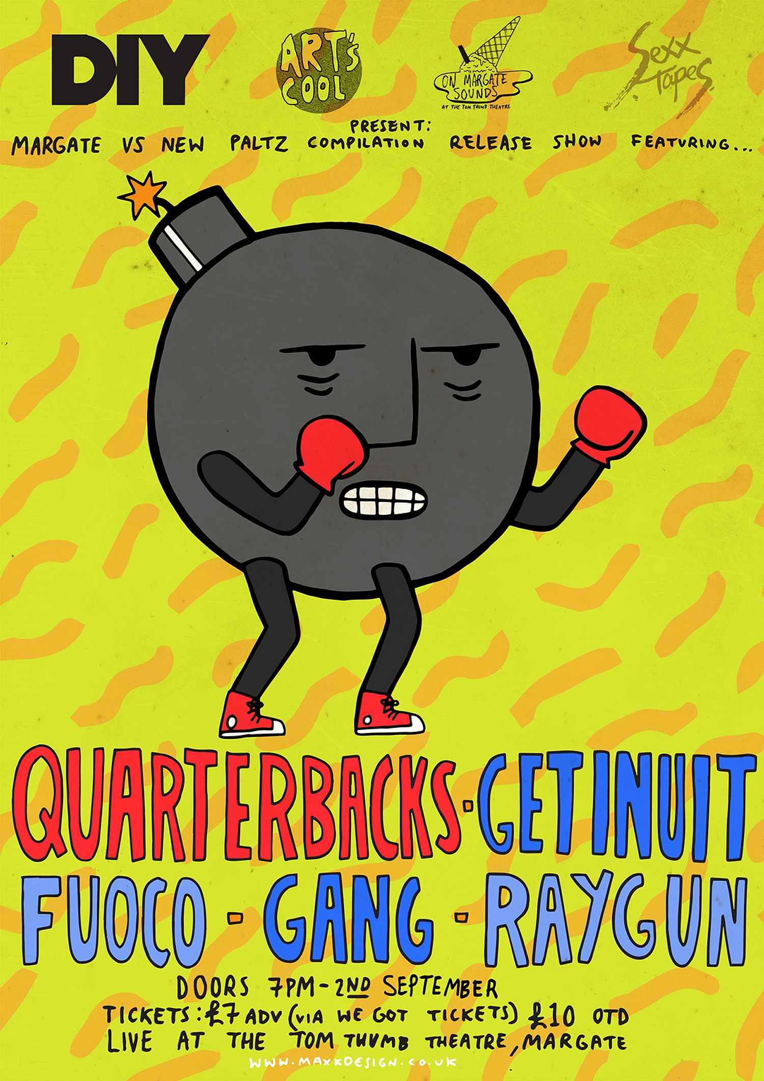 Quarterbacks, Get Inuit, Gang & more sign up for DIY Presents Margate vs New Paltz show
