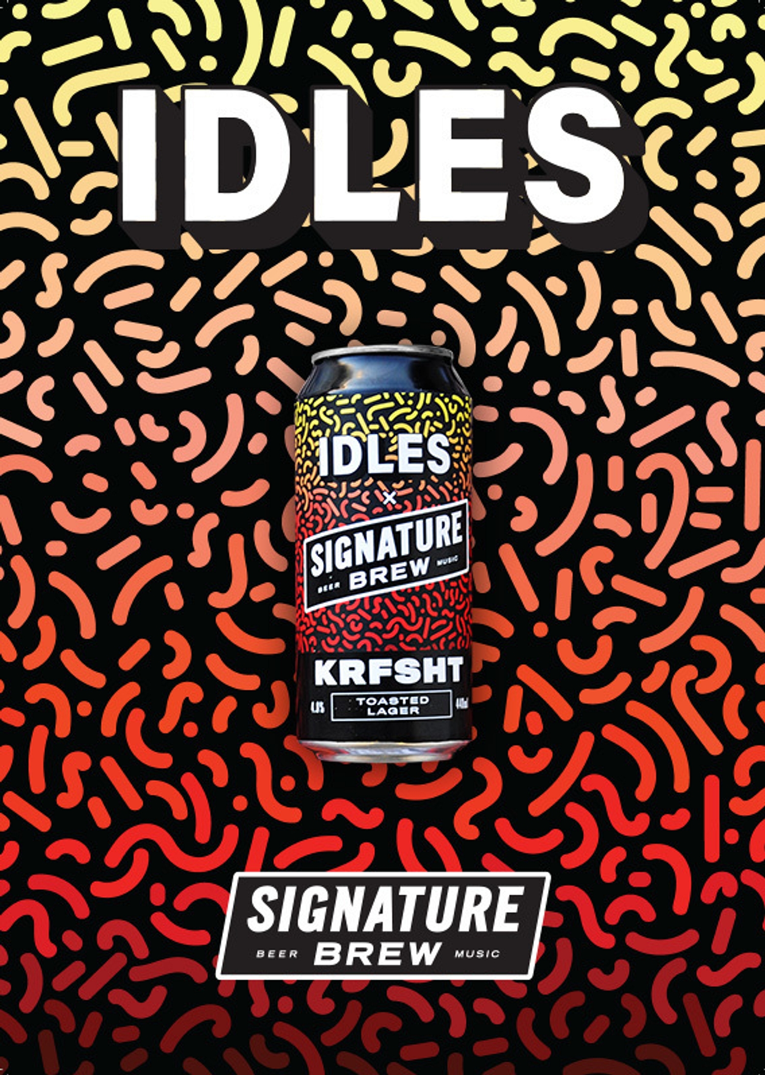 IDLES announce new beer 'KRFSHT'