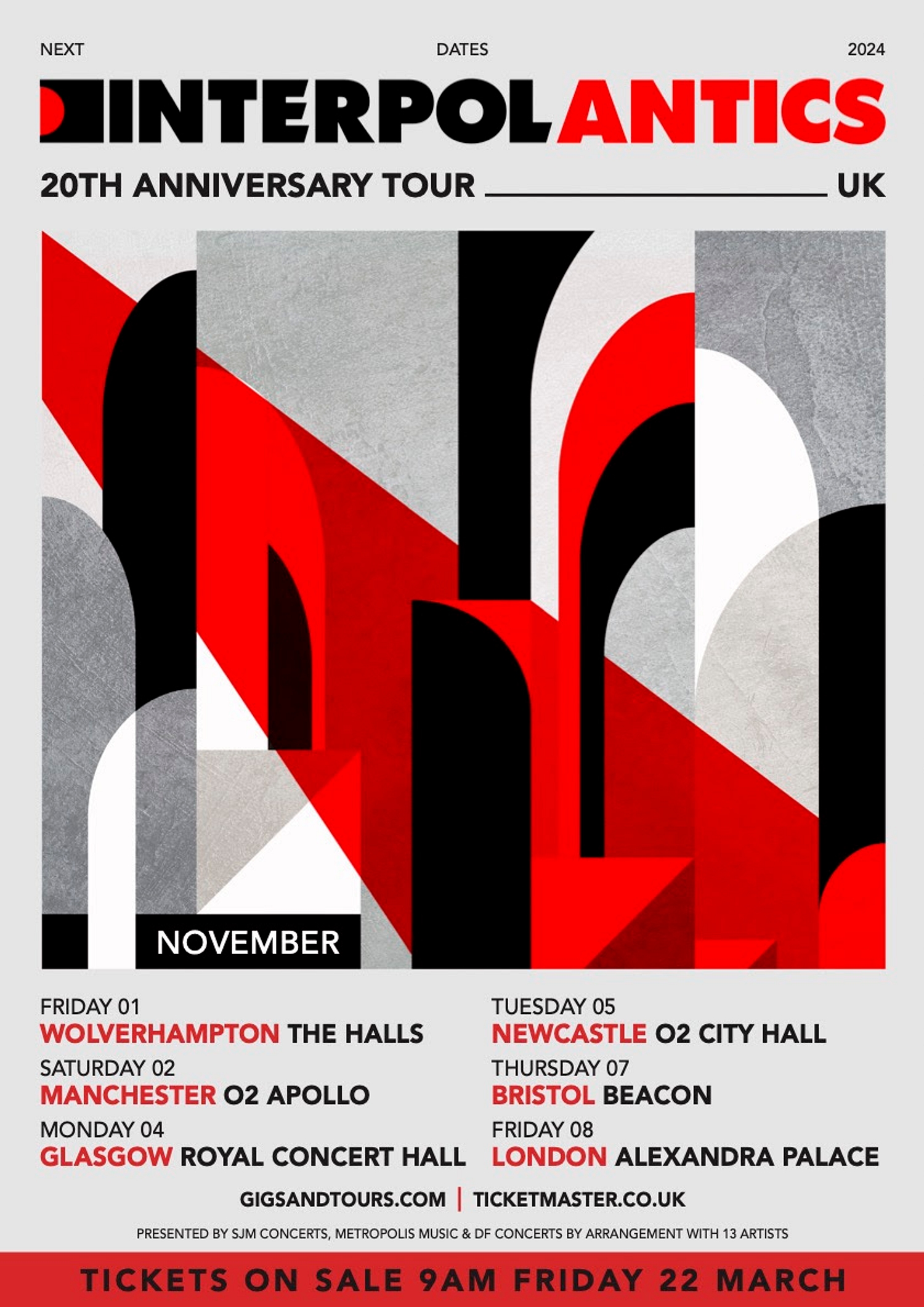 Interpol announce 'Antics' 20th anniversary UK tour
