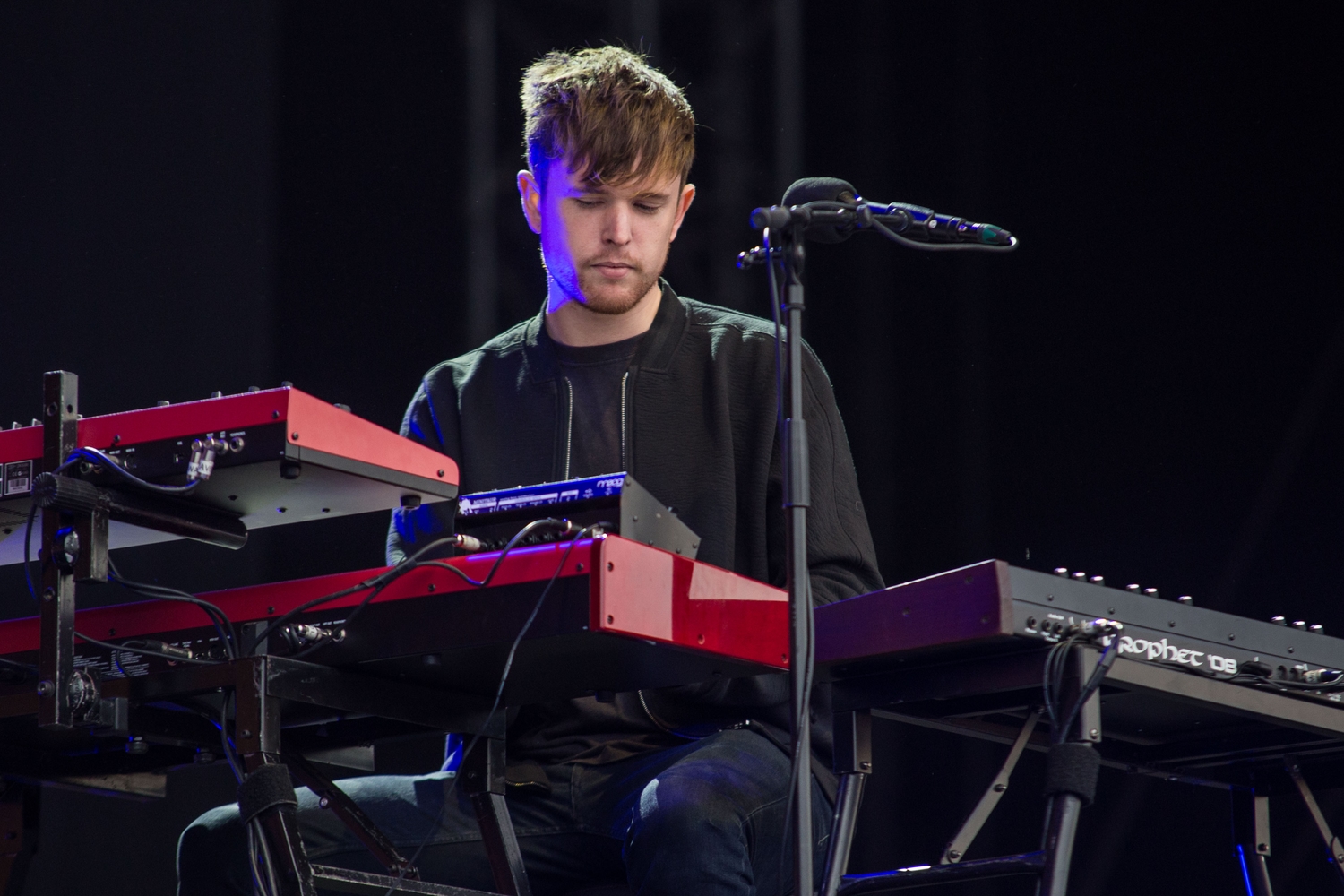 James Blake and band smile throughout their Latitude return
