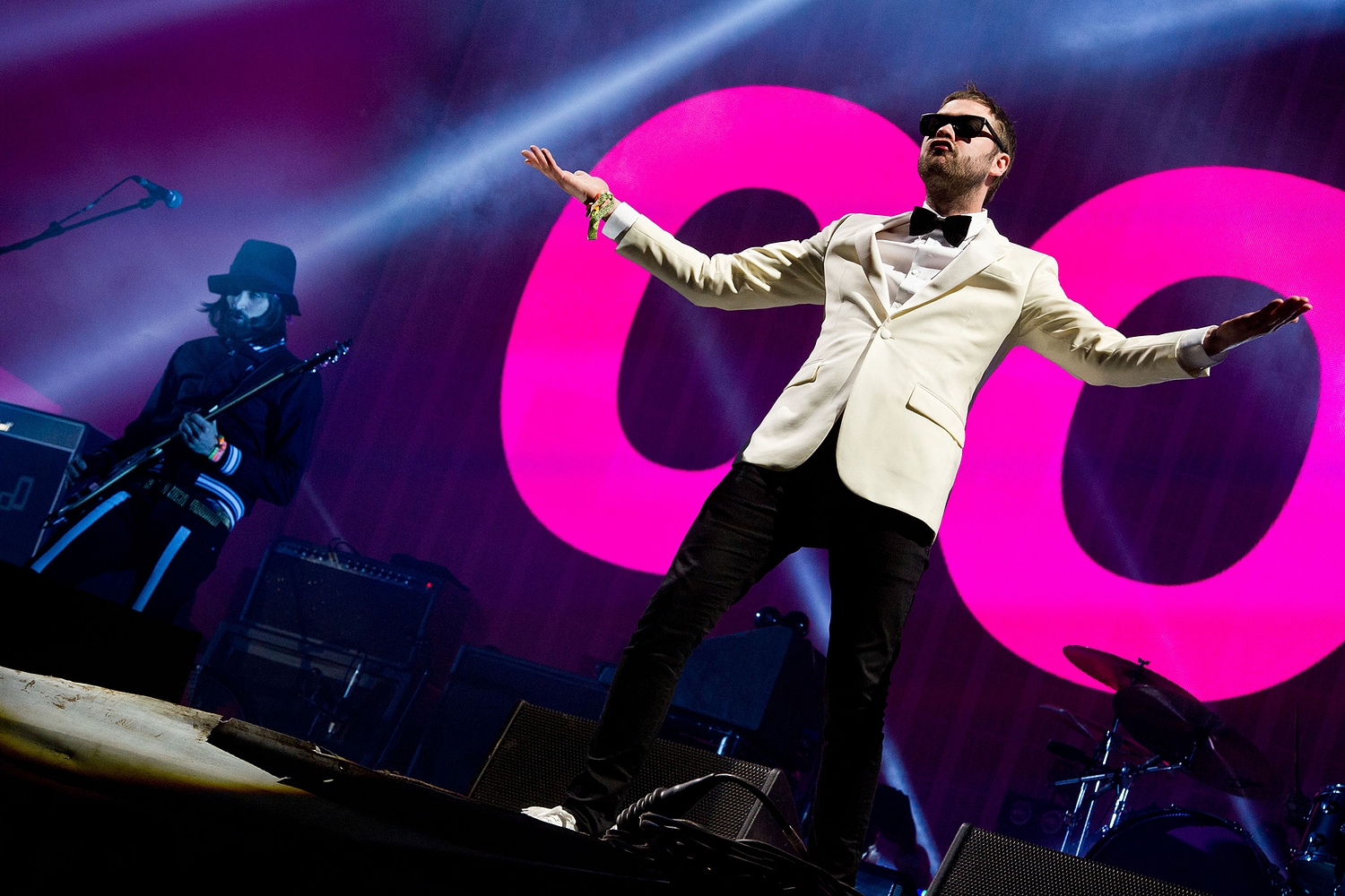 Kasabian close the Pyramid Stage at Glastonbury 2014