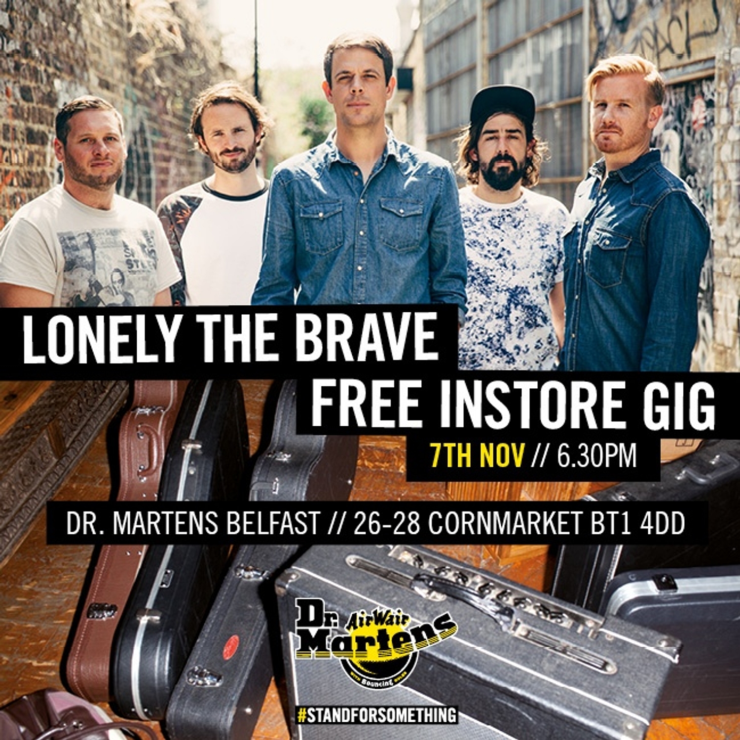 Lonely The Brave to perform at Belfast's Dr. Martens store this weekend