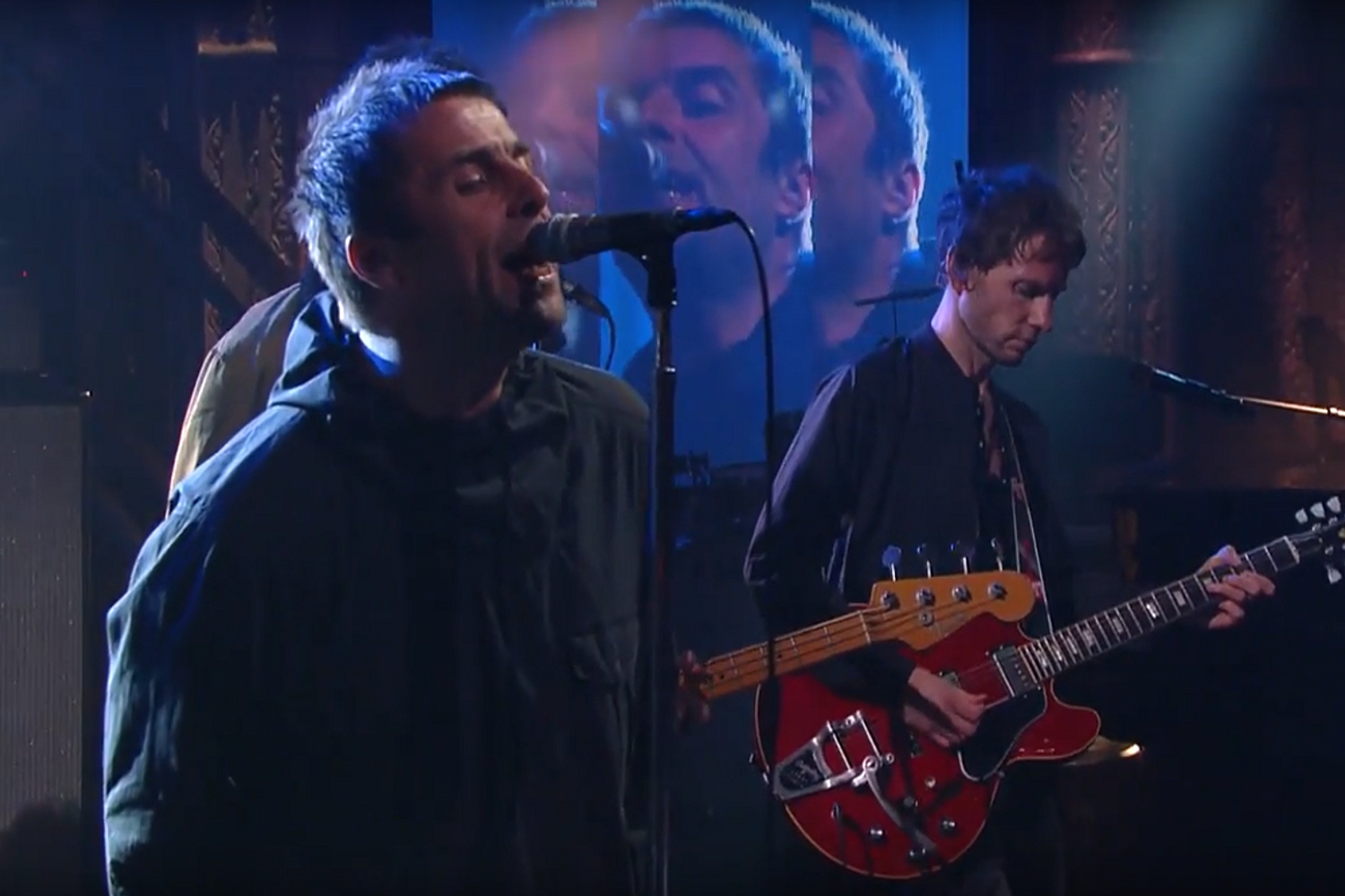 Watch Liam Gallagher play two tracks on Colbert