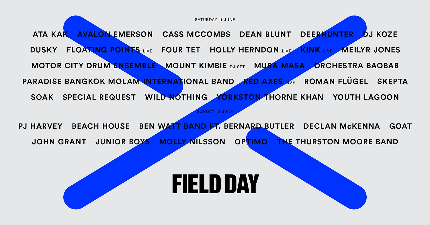 PJ Harvey, Deerhunter, Four Tet to play Field Day London 2016