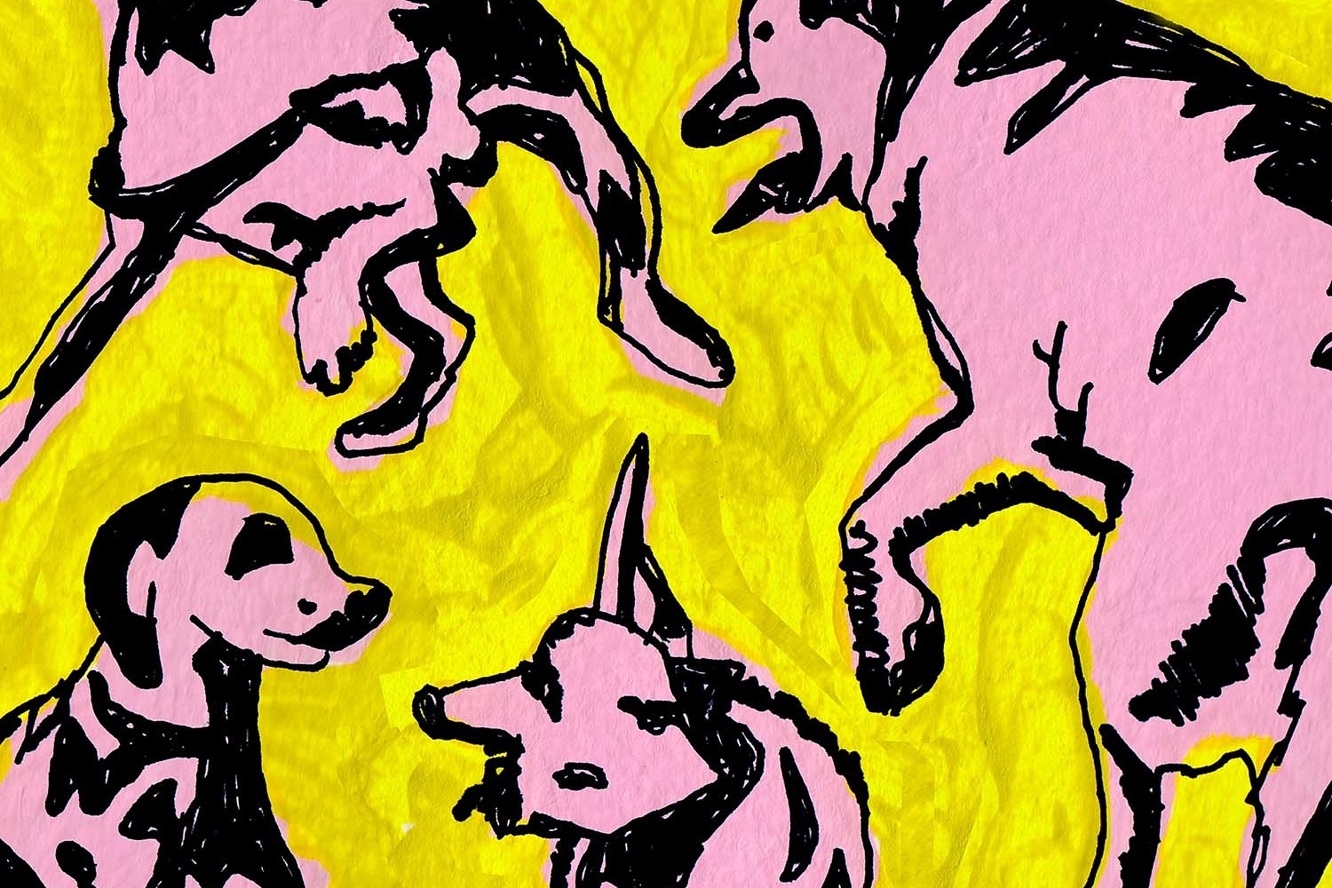 Paul Jacobs - Pink Dogs On The Green Grass