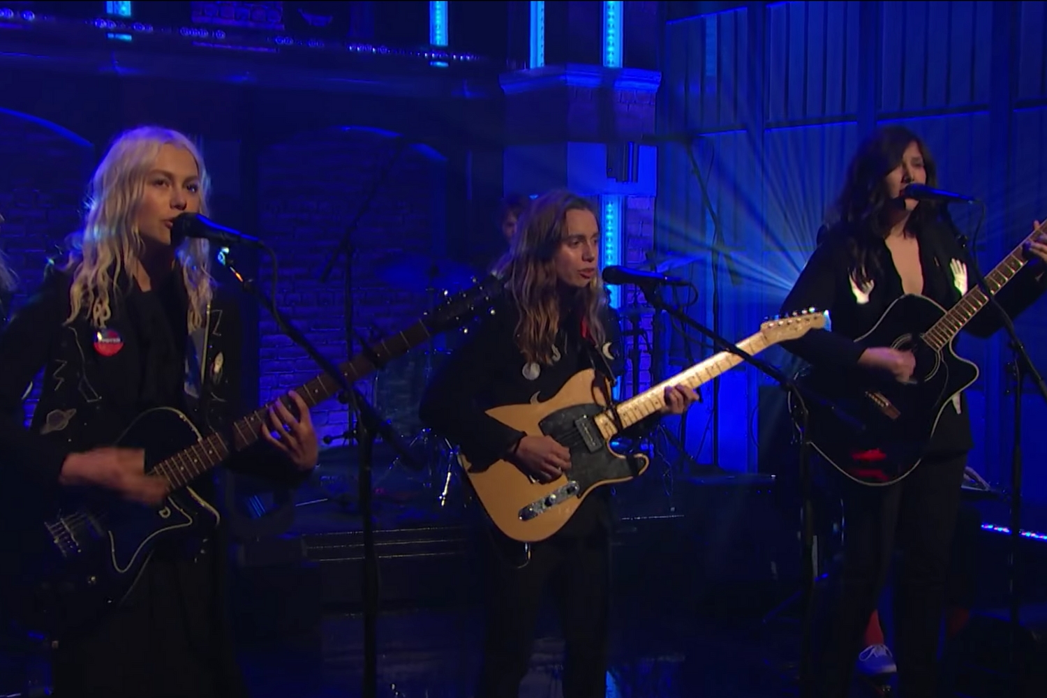 boygenius make their tv debut with ‘Me & My Dog’ on Seth Meyers