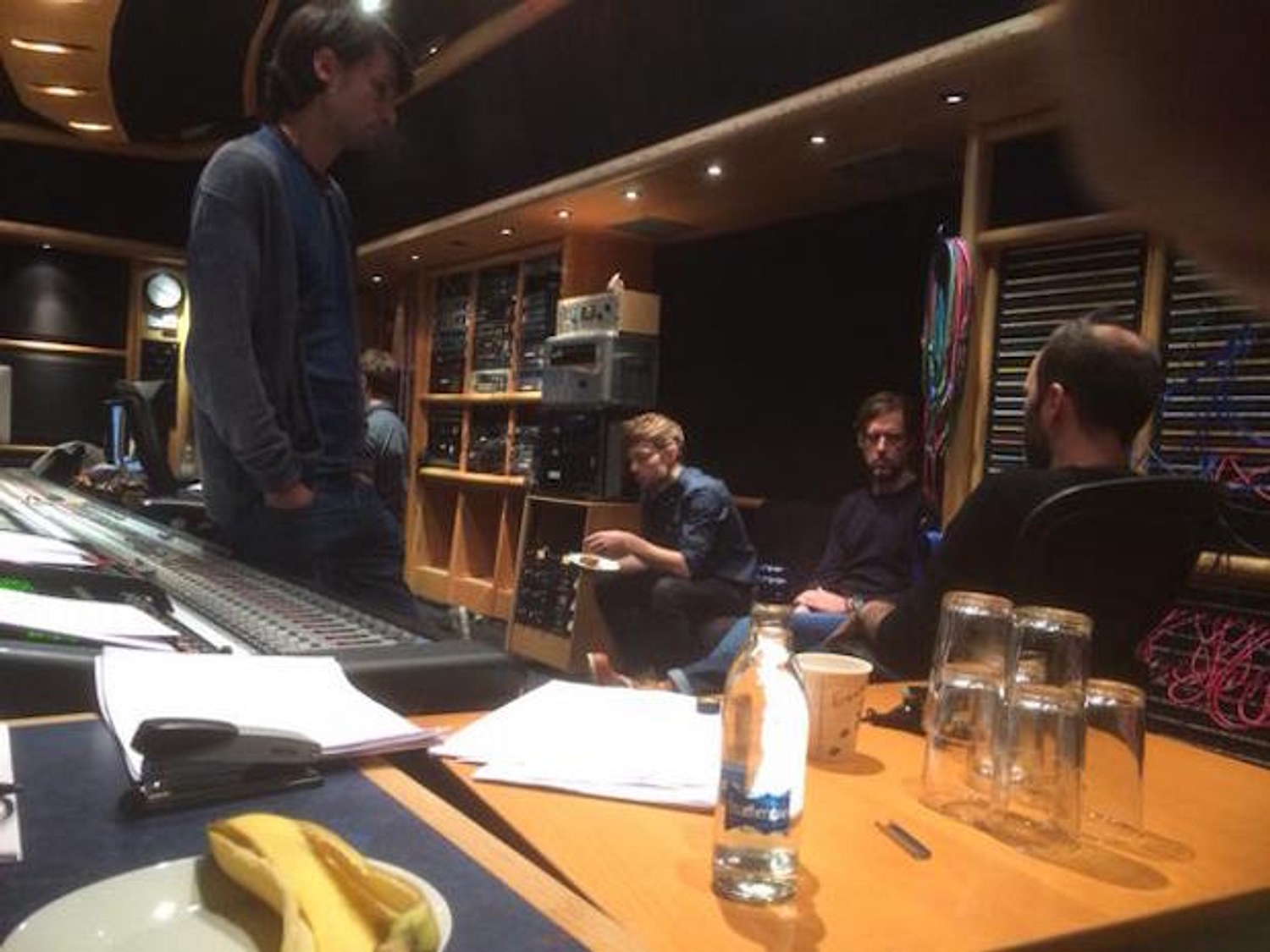 Radiohead collaborator shares photos of the band in the studio