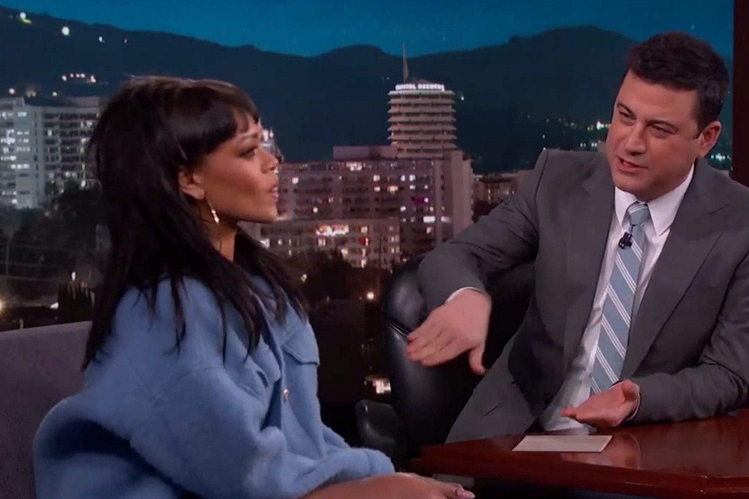 Watch Rihanna prank Jimmy Kimmel with ‘Bitch Better Have My Money’