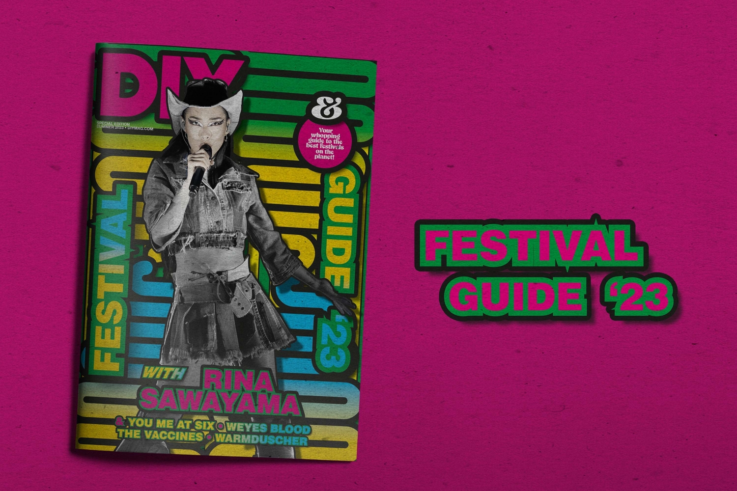 DIY’s 2023 Festival Guide - feat. Rina Sawayama on the cover - is out now!