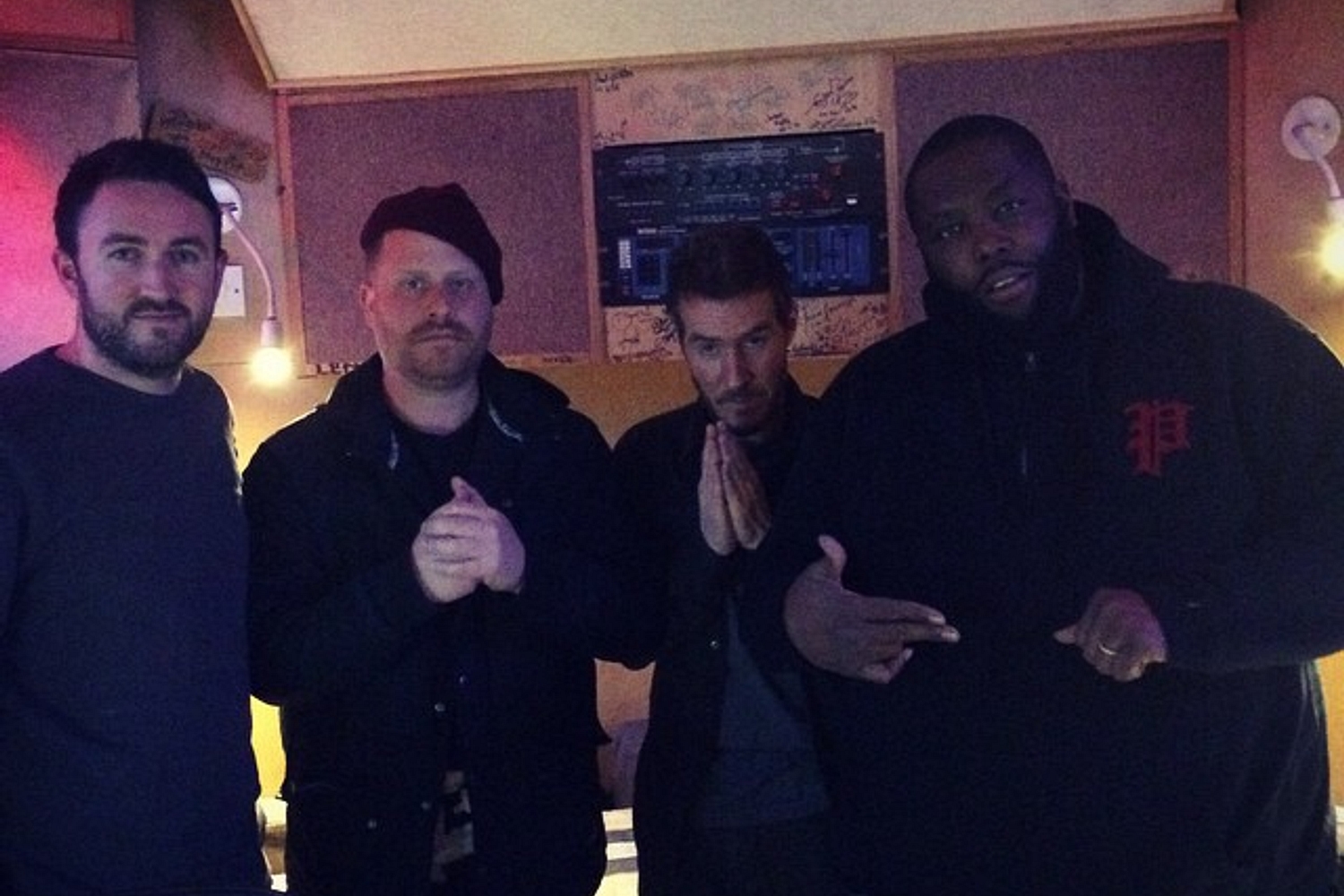 Run the Jewels are in the studio with Massive Attack