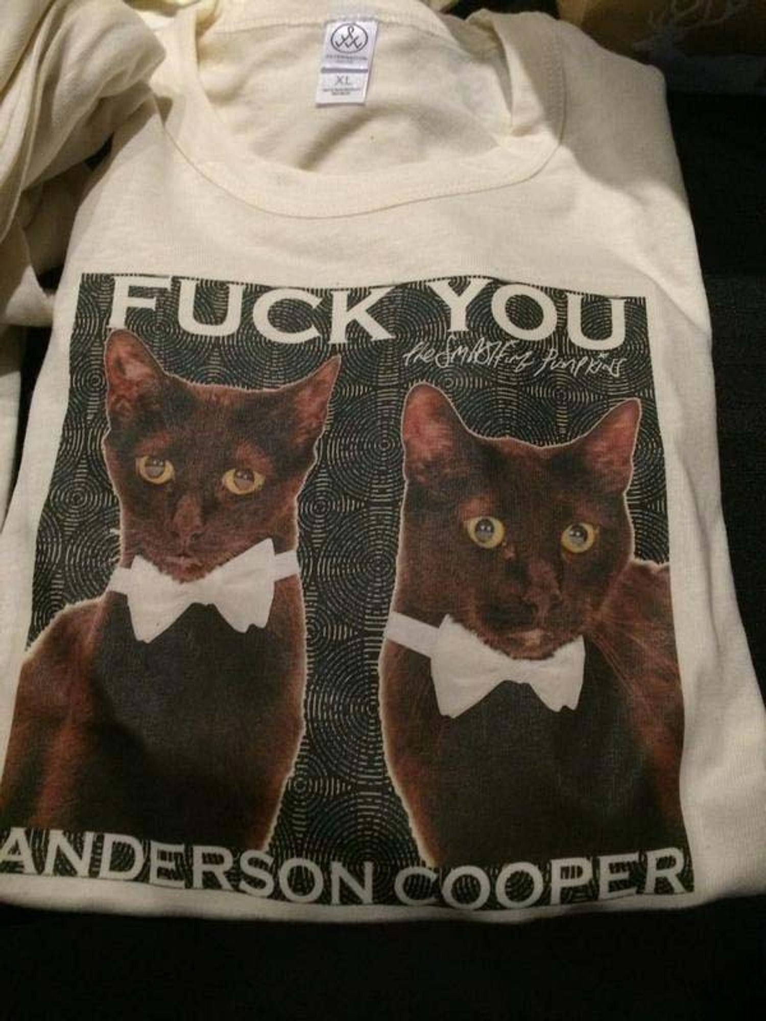 Smashing Pumpkins sell “Fuck You Anderson Cooper” t-shirts at hometown show