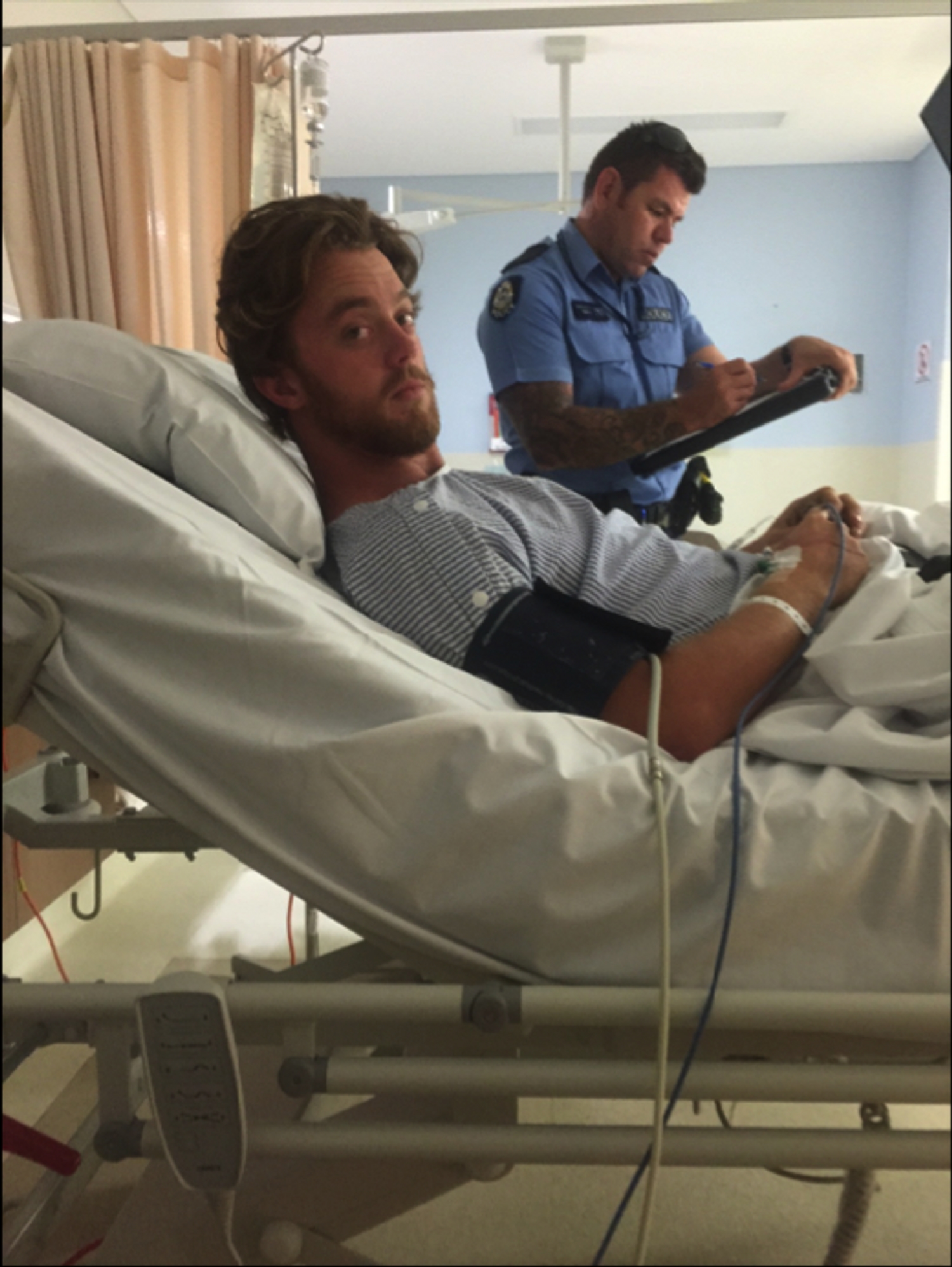 San Cisco bassist Nick Gardner shoots hole in foot