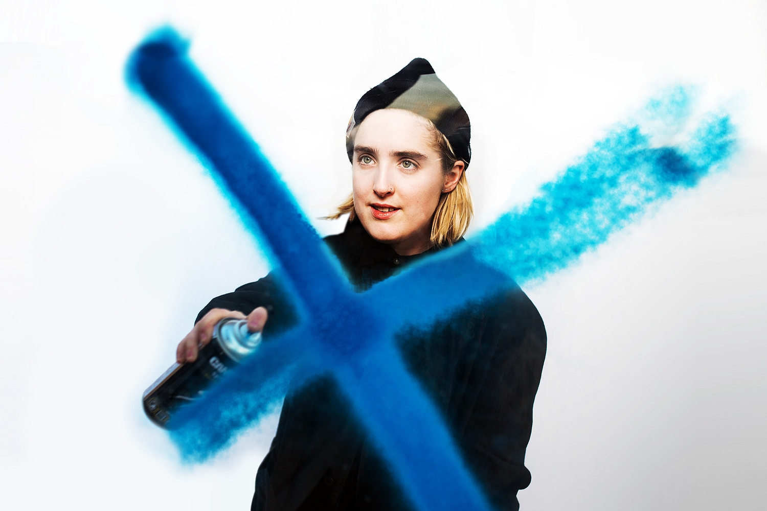 It's a Shura thing: "My boobs, licensed to Polydor"