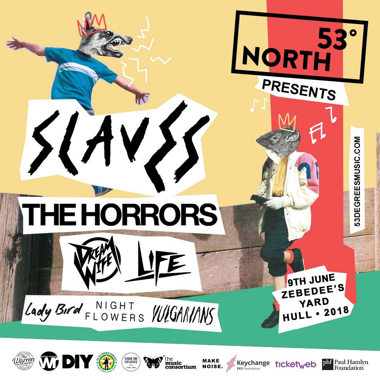 Slaves, The Horrors, Dream Wife and more are playing Hull's 53 Degrees North this June