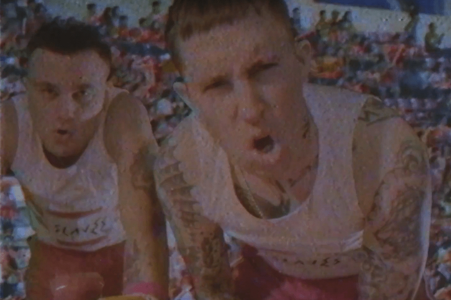 Slaves stuff their faces in 'Consume Or Be Consumed' video