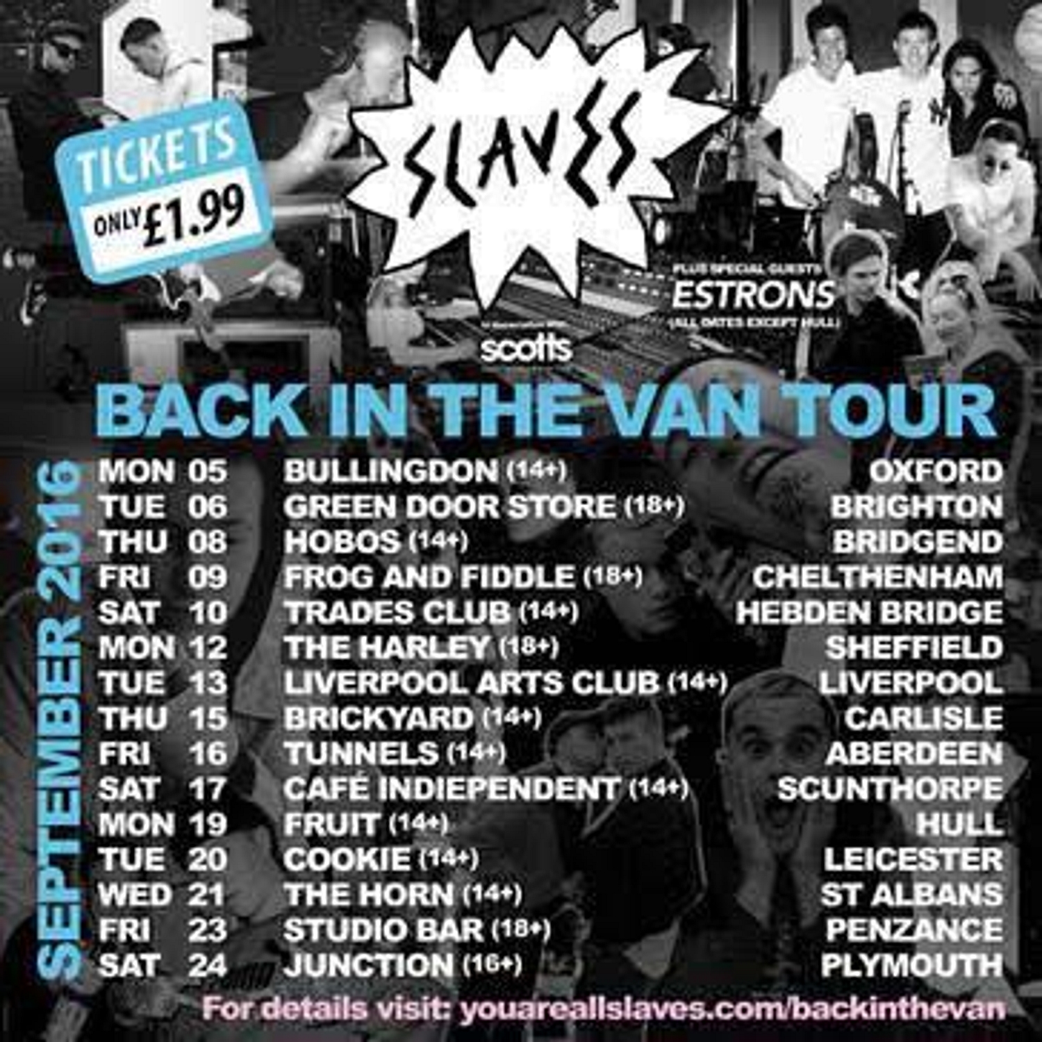 Slaves announce UK club tour, and tickets are only £1.99