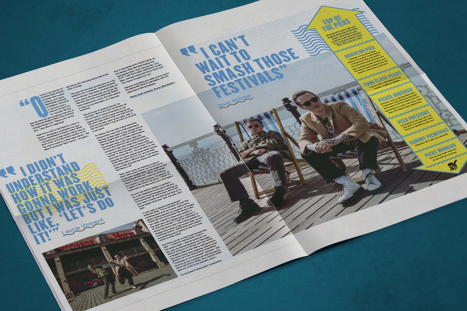 Bruising on tour: "We mainly just mess around in service stations"