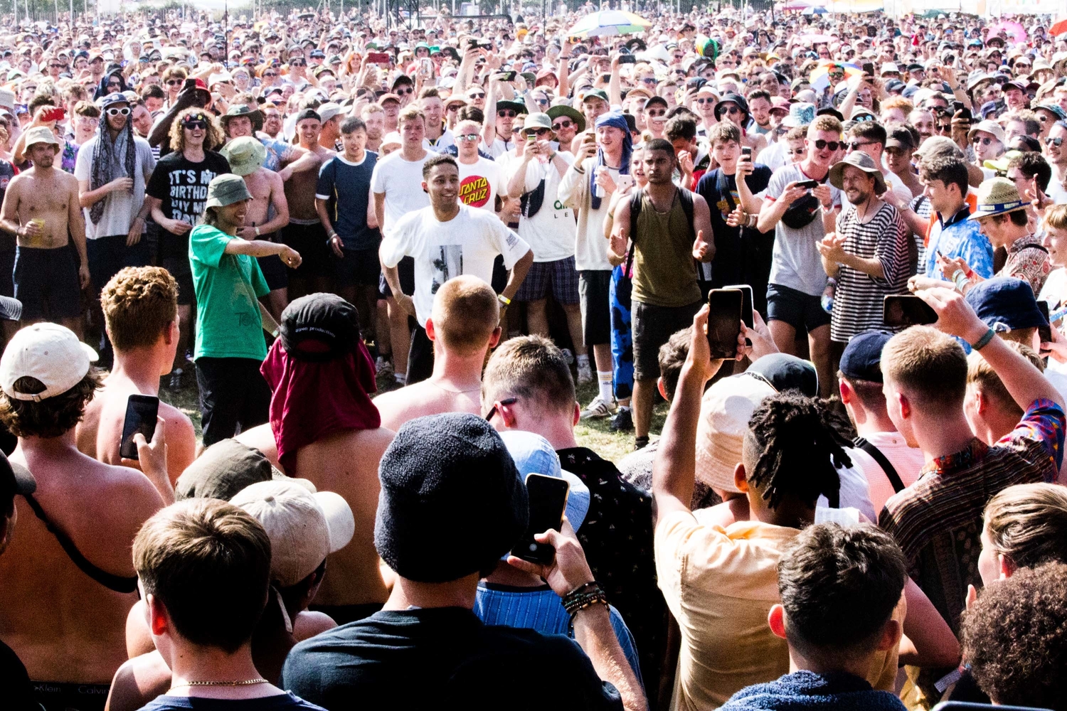 All Killers, no filler: Brandon and co bring relentless hits, guest stars and Jimmy Carr with a broom to Glastonbury