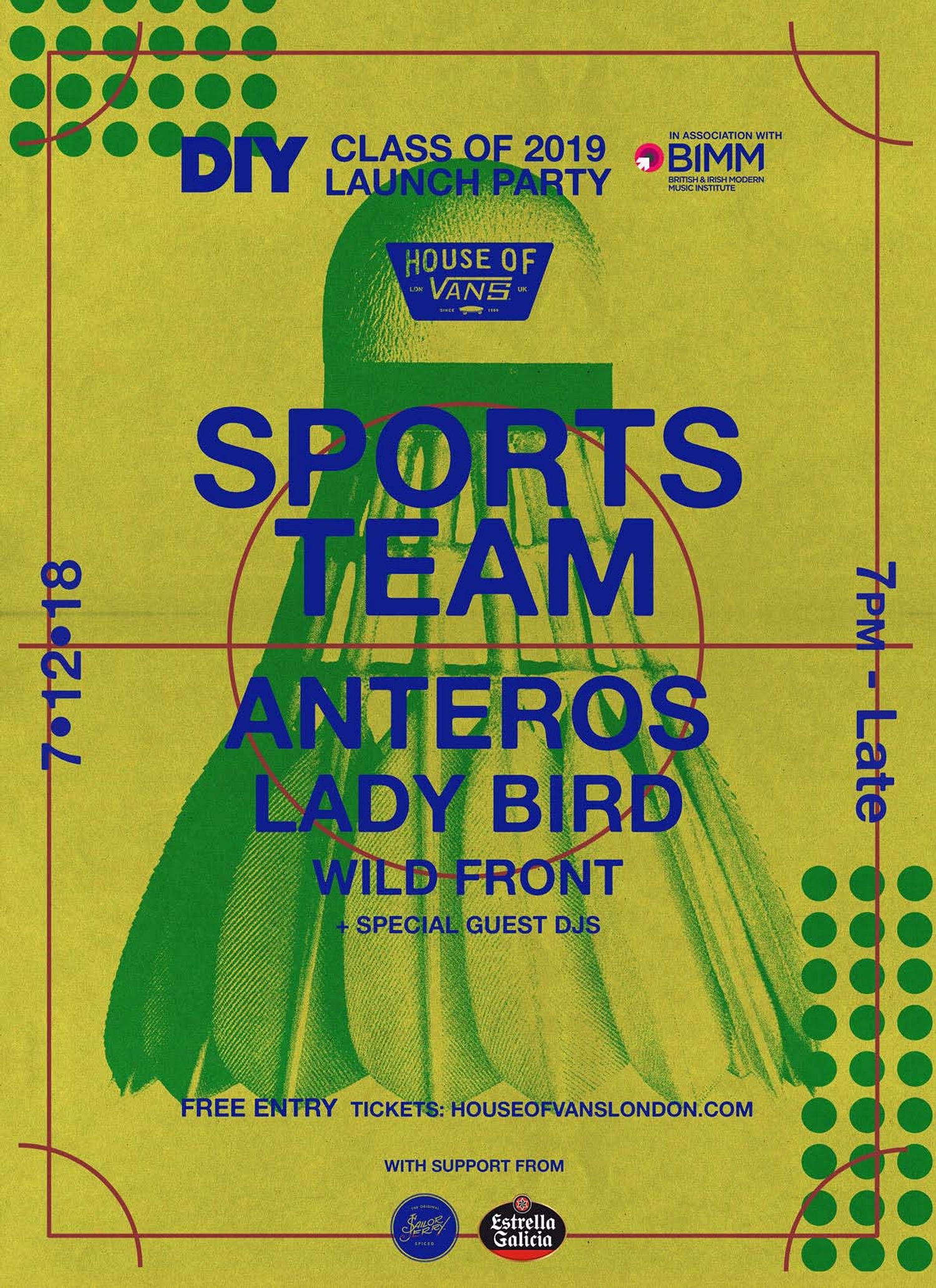 Sports Team, Anteros and Lady Bird are launching DIY's Class of 2019 with a free London show next month!
